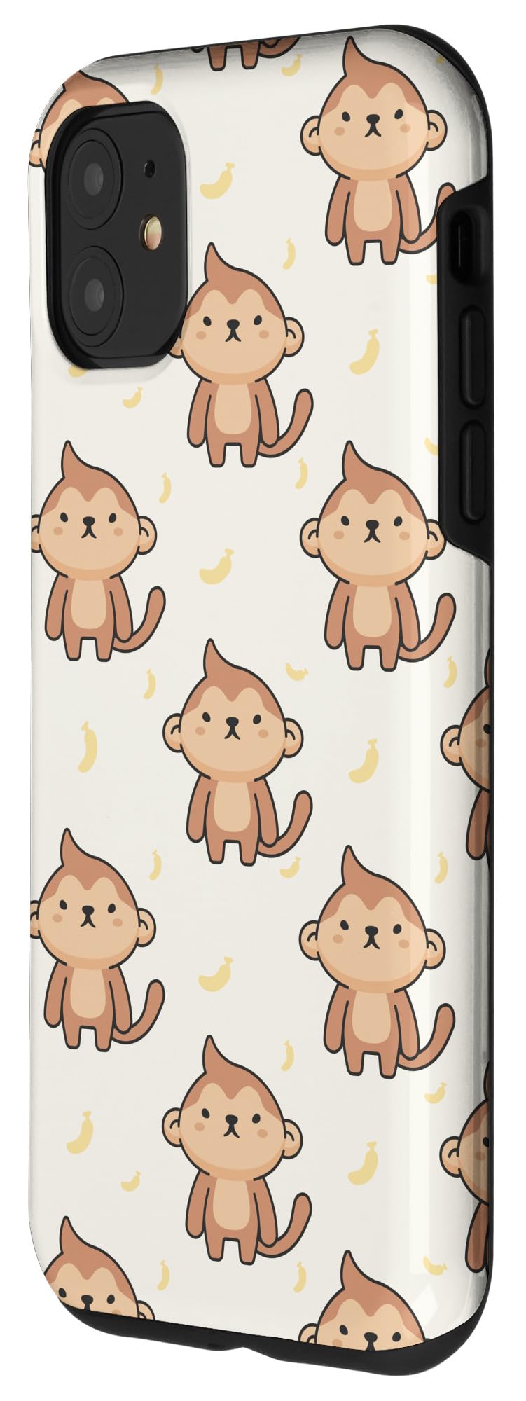 Funny iPhone 11 Case with Monkey & Banana Design - Perfect Gift for Monkey Lovers - Great for Daily Use, Parties & Gag Gifts