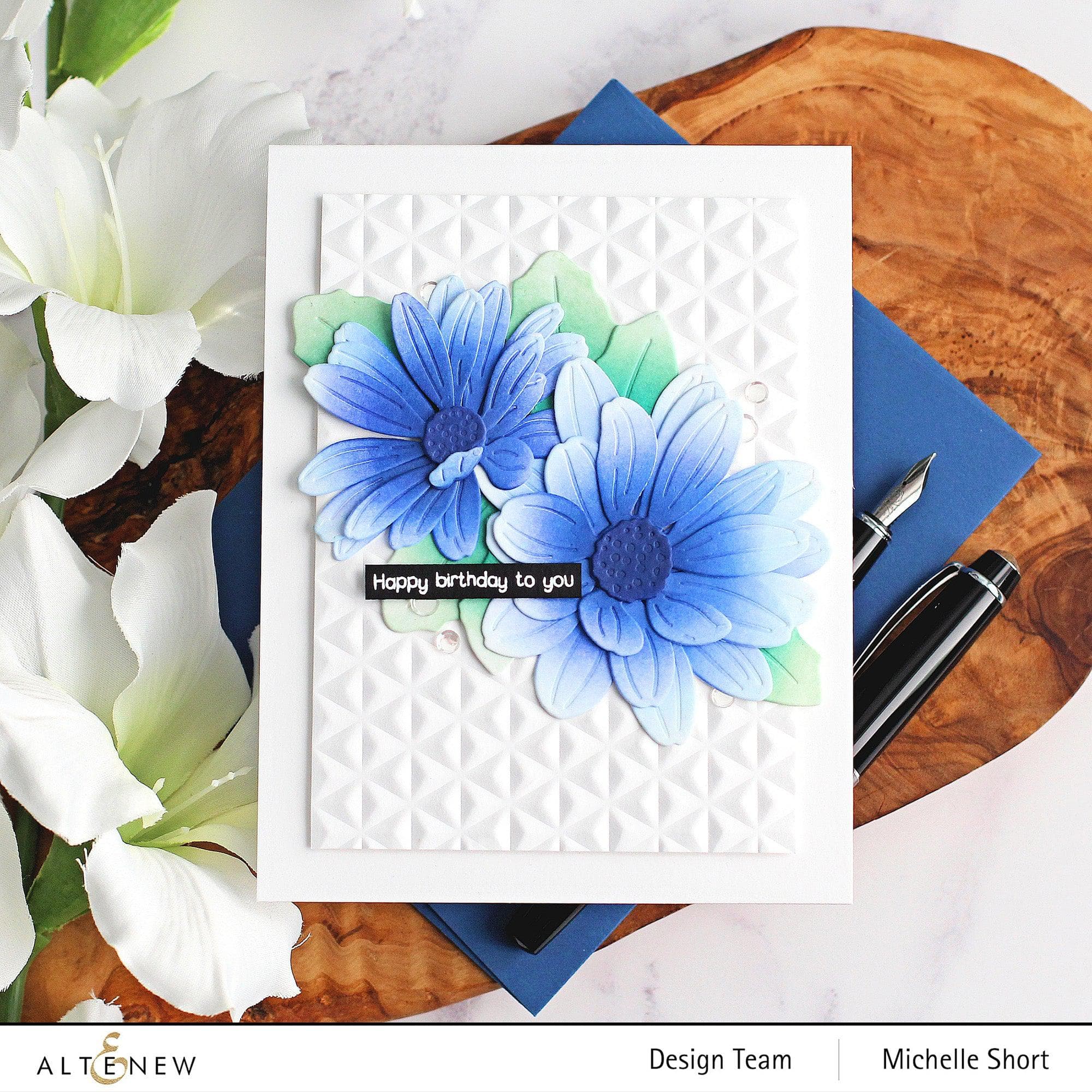 Premium Blue Mountains Fresh Dye Ink Mini Cube Set for Card Making, Scrapbooking & DIY Crafts - Vibrant Watercolor Painting Supplies for Artists & Hobbyists