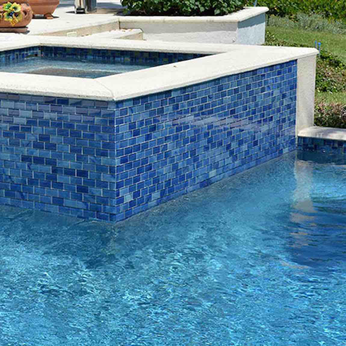 Premium Glass Subway Tile - Stratus Blue 2x4 Inch - Modern Kitchen & Bathroom Backsplash - Waterproof & Easy to Clean - Perfect for Home Renovation and Commercial Spaces