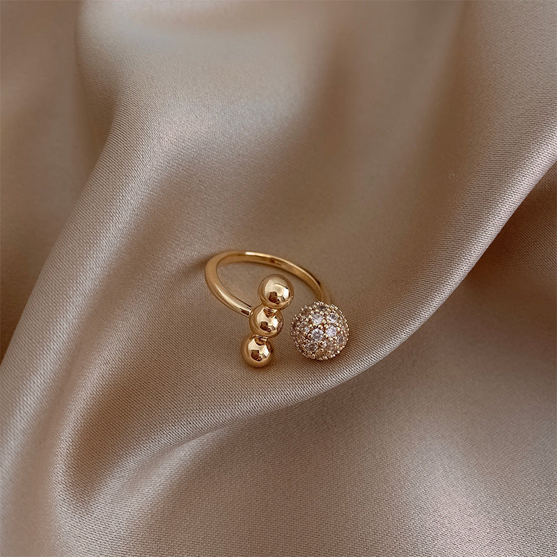 Elegant Classic Zircon Circle Ring for Women - Trendy Korean Jewelry for Wedding, Party & Everyday Wear - Dainty Finger Accessories for Special Occasions & Fashion Statements