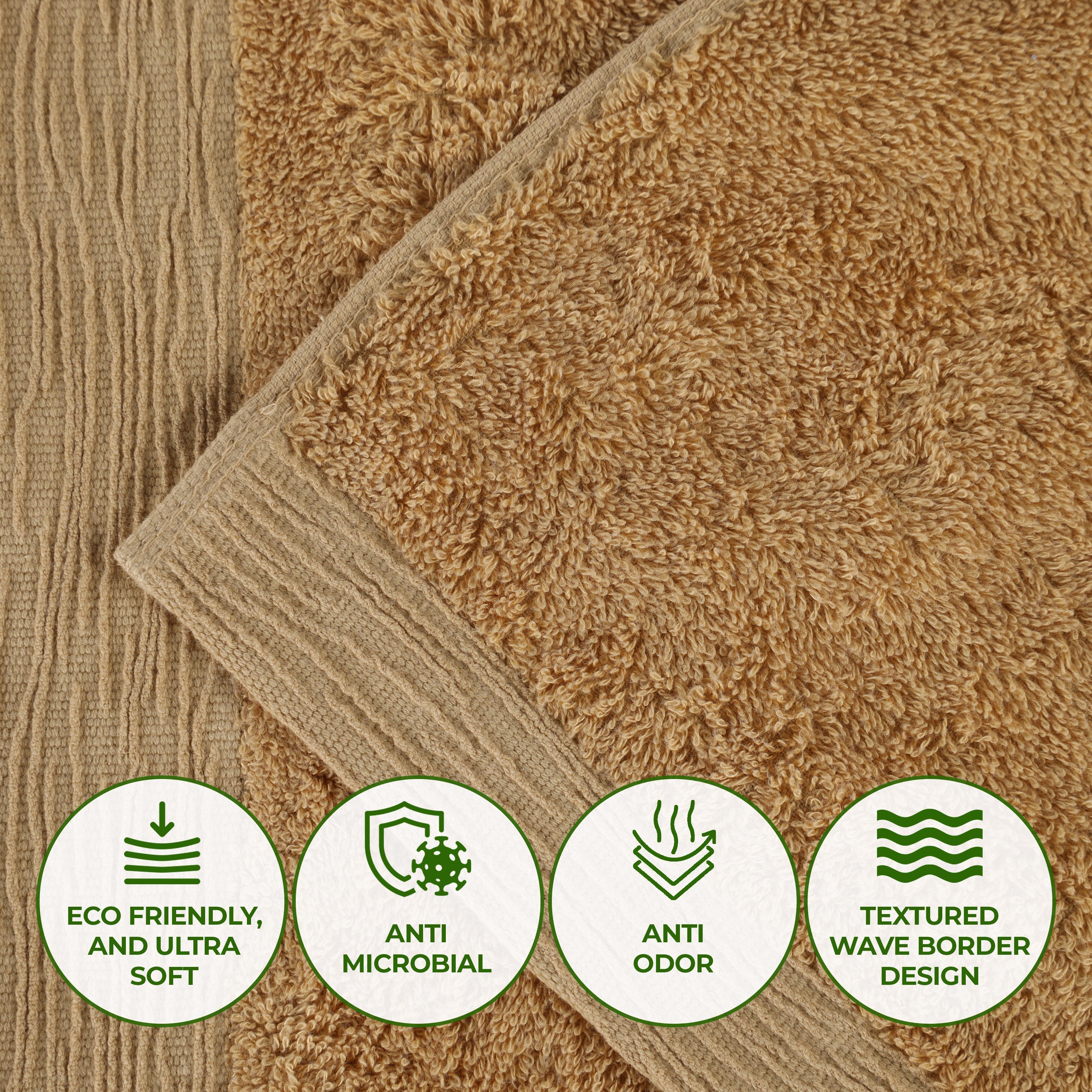Eco-Friendly Bamboo Rayon Bath Towel Set of 2 - Ultra Soft & Absorbent Bath Sheets for Spa, Gym & Luxury Bathroom Experience