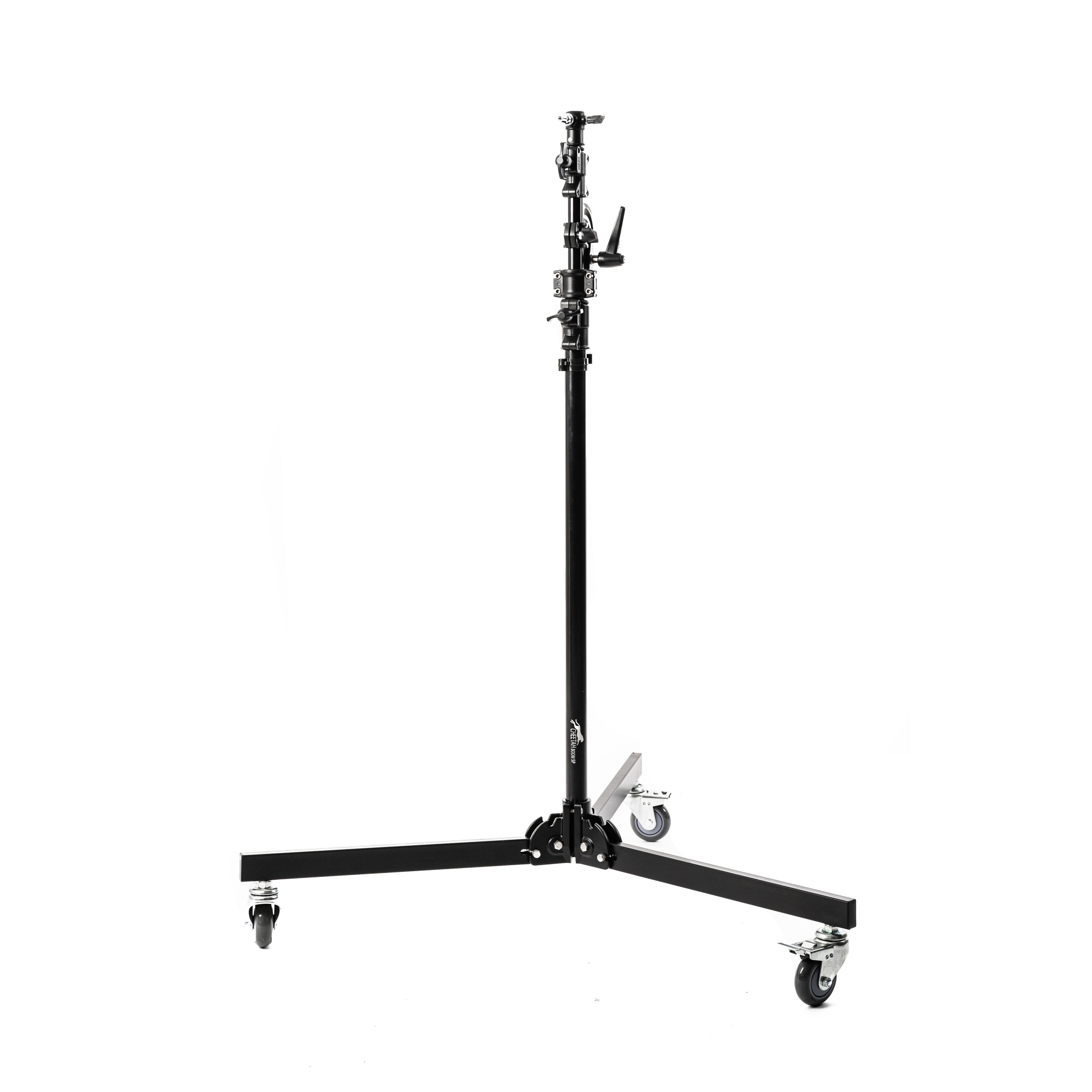 Professional Rolling Boom Light Stand for Photography & Video - Adjustable Height, Sturdy Base - Perfect for Studio, YouTube, Live Streaming & Outdoor Shoots