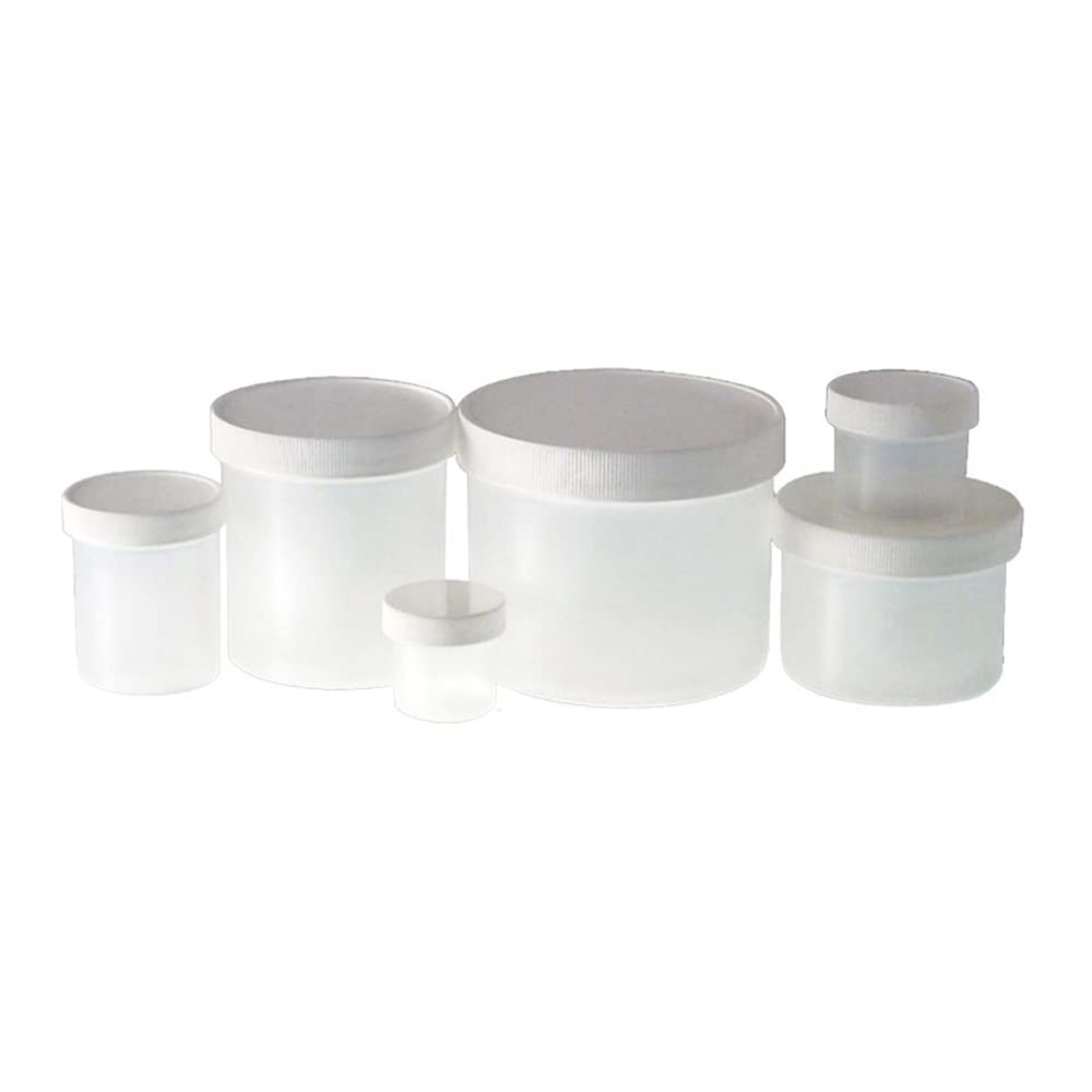 32 oz Natural Polypropylene Jar with 120-400 White Unlined PP Cap - Pack of 24 | Food Storage, Spice Containers, DIY Craft Supplies, Laboratory Samples & Bulk Organizing