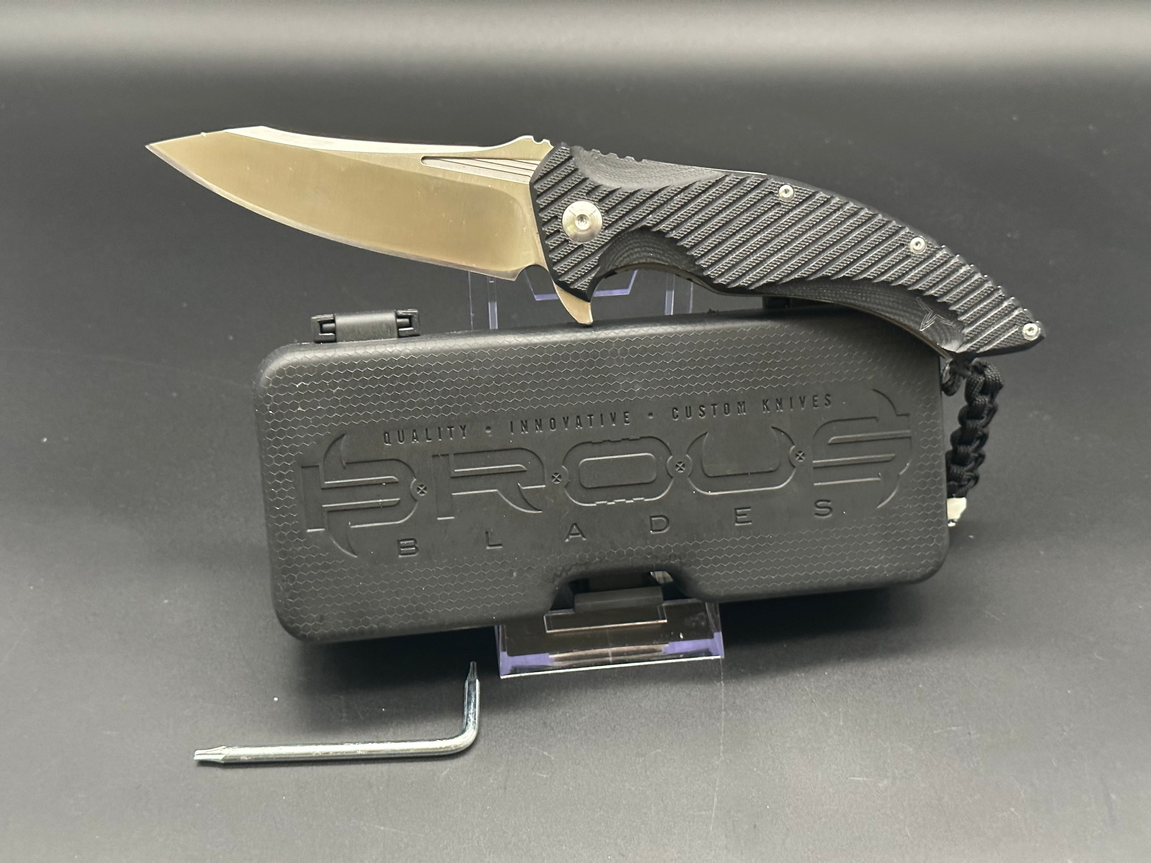 Brous Blades T4 Limited Edition Knife - #148 of 500 Collector's Item | EDC, Outdoor Survival & Tactical Use