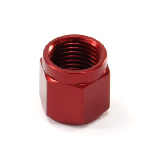 Nitrous Outlet 6AN Red B-Nut Fitting - High Performance Fuel & Nitrous Oxide System Connector for Racing & Automotive Applications