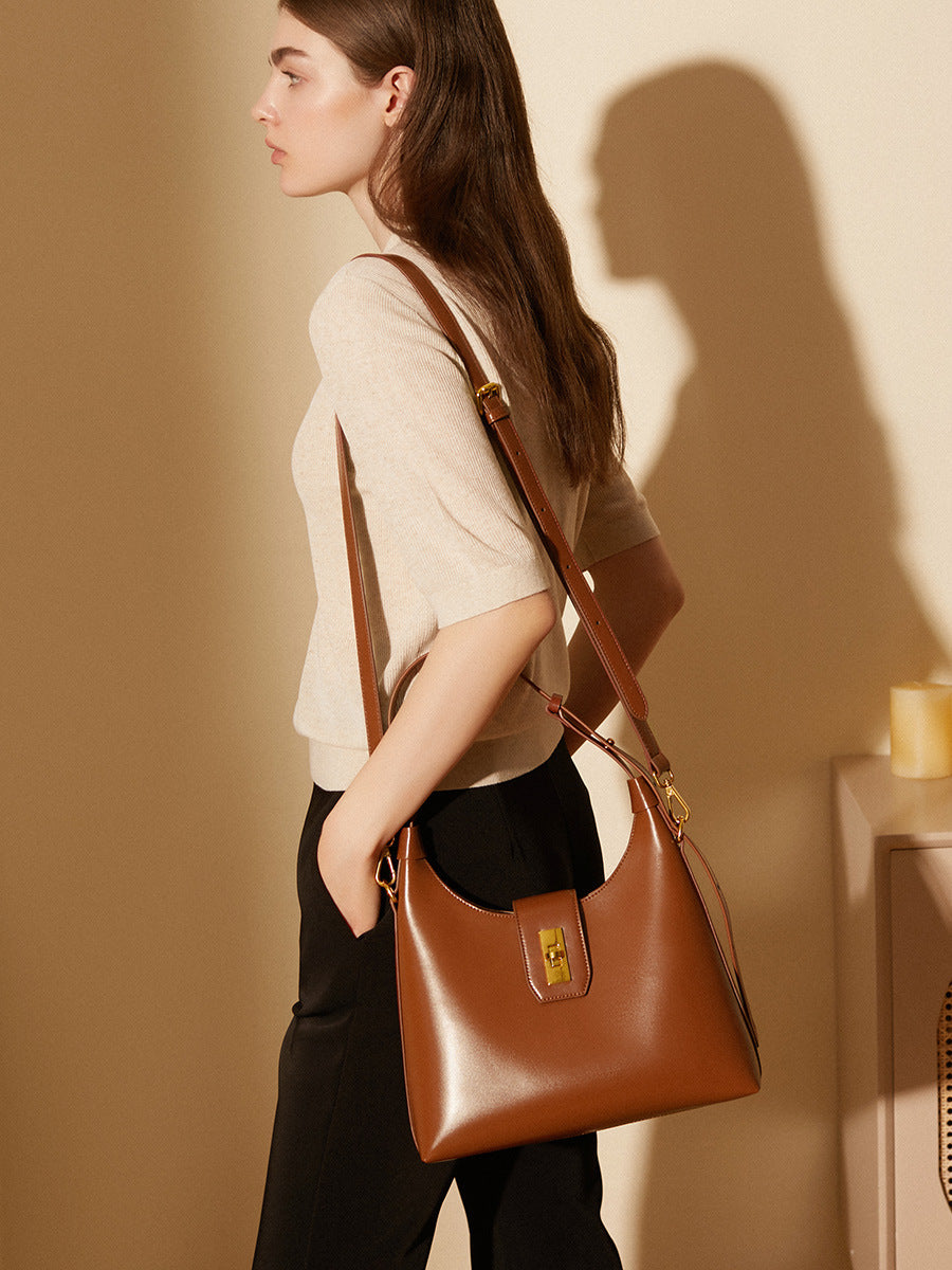 Genuine Leather Handbag for Women - Stylish Crossbody Shoulder Bag, Tote & Underarm Purse - Perfect for Work, Travel & Everyday Use