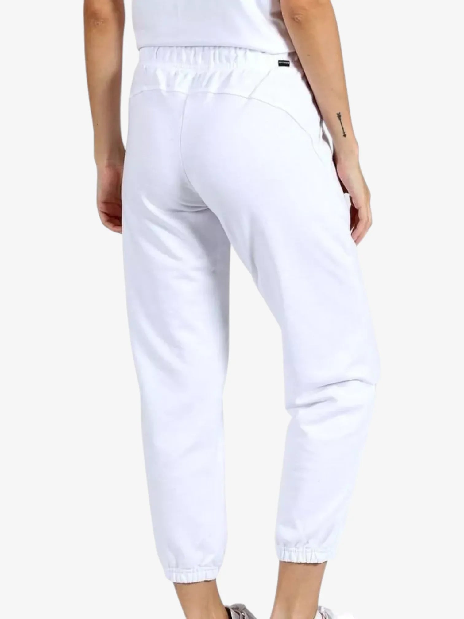 Converse Women's High Waisted White Canvas Pants - Casual Streetwear, Comfortable & Stylish for Everyday Wear, Work, and Travel