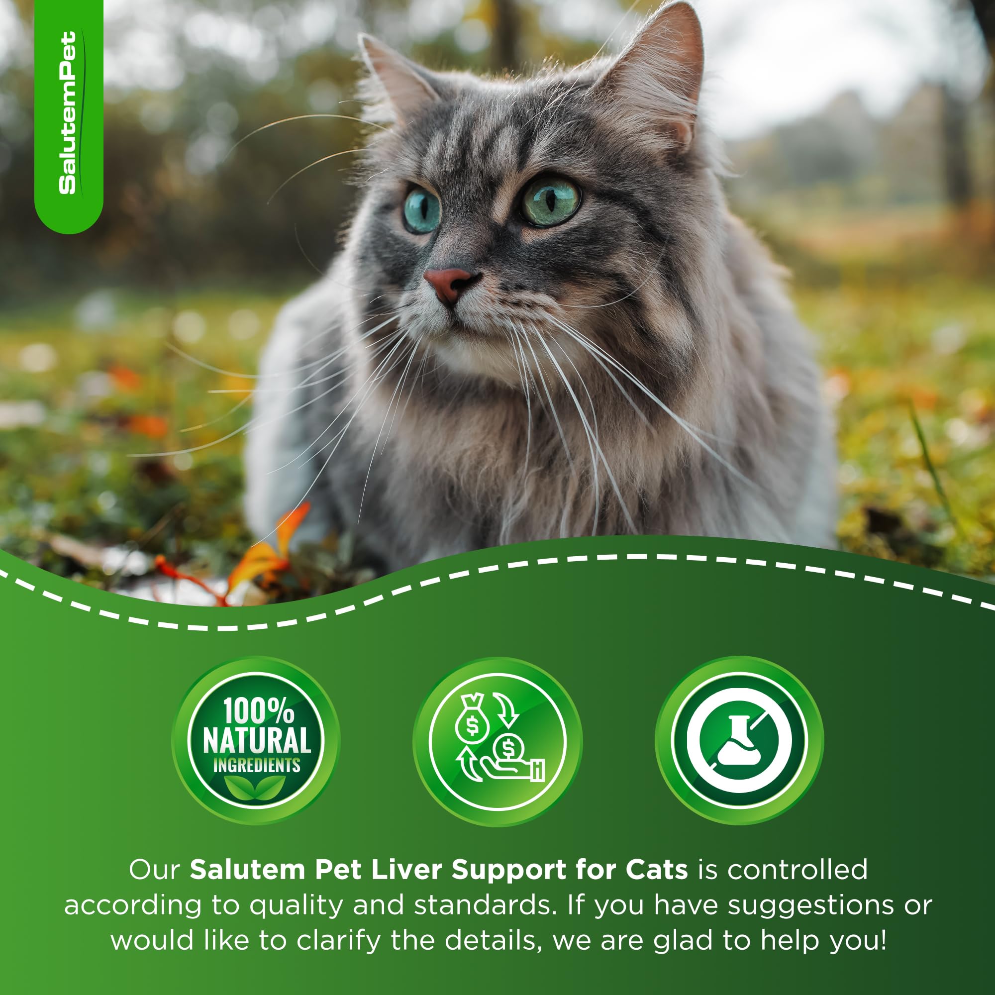 Organic Milk Thistle for Cats - Natural Liver Support Supplement with Antioxidants - 2 Pack (2 Oz Each) - Promotes Healthy Digestion & Detox for Senior & Indoor Cats