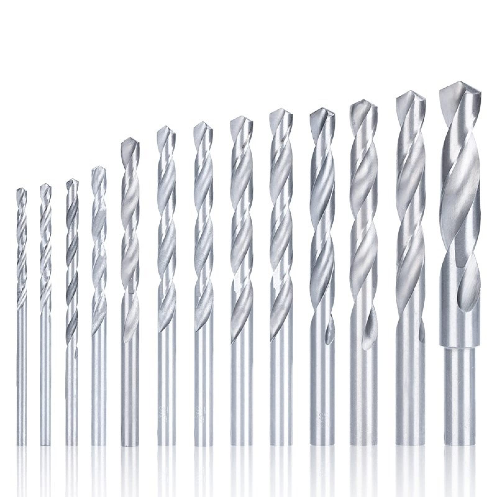 ST High-Speed Steel (HSS) 4241 Twist Drill Bit - 12.4mm Metal Hole Cutter for Thread Repair & Precision Drilling | Perfect for Automotive, Metalworking & DIY Projects