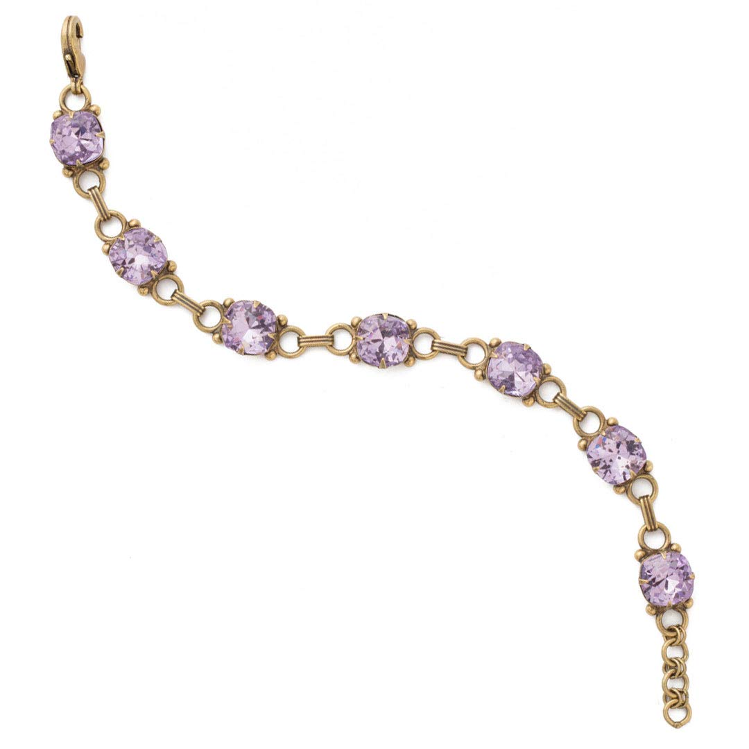 Sorrelli Essentials Eyelet Line Bracelet - Elegant Gold-Tone Adjustable Bracelet for Women | Perfect for Everyday Wear, Office, Parties & Special Occasions