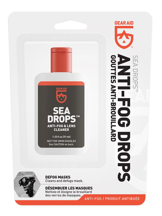 Gear Aid (McNett) Sea Drops Anti-Fog Solution for Scuba Masks & Goggles – Prevent Fogging While Diving, Snorkeling & Swimming