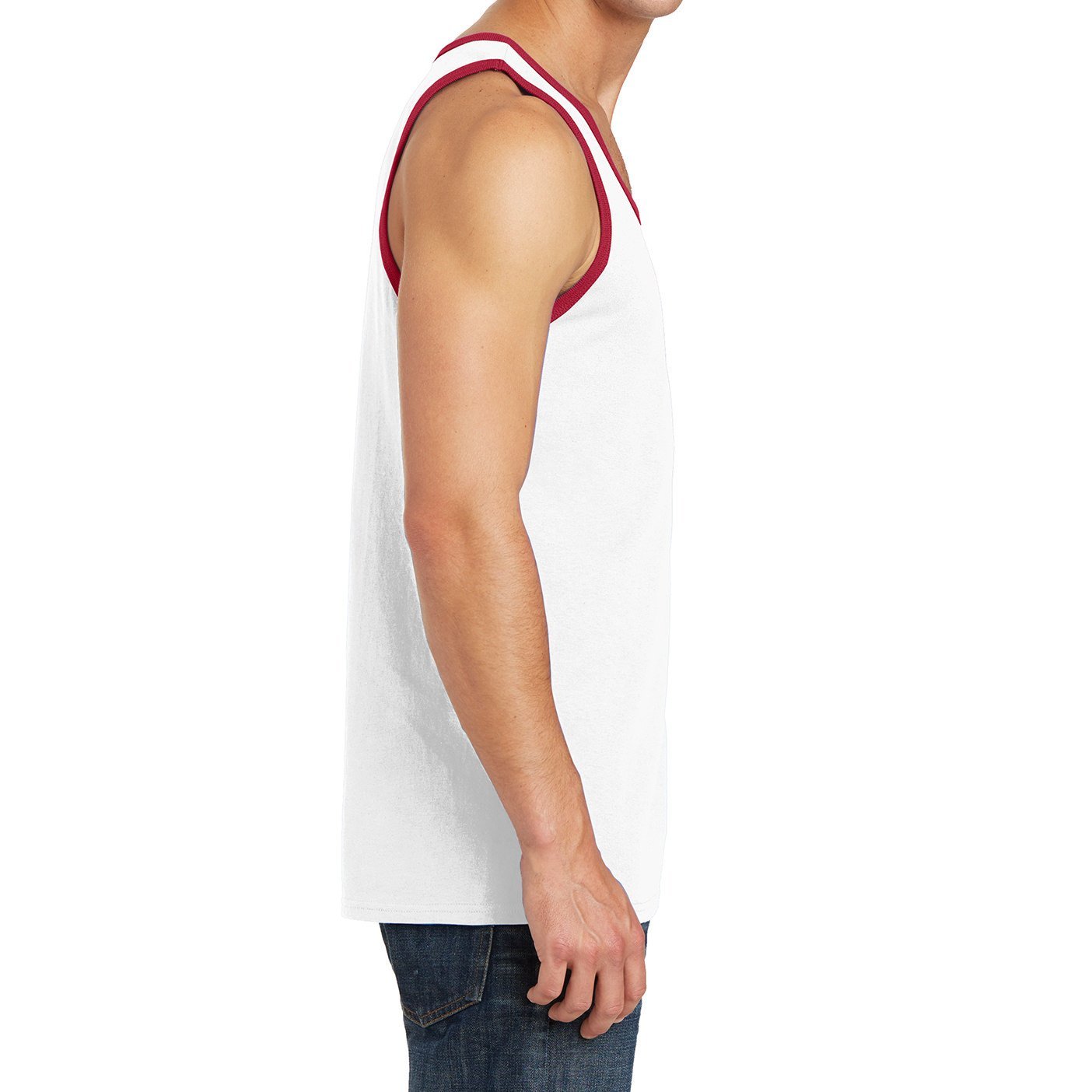 Men's Solid Cotton Tank Top - Sleeveless Muscle Tee for Gym, Workout, Running & Beach - Breathable Athletic Shirt for Sports & Casual Wear