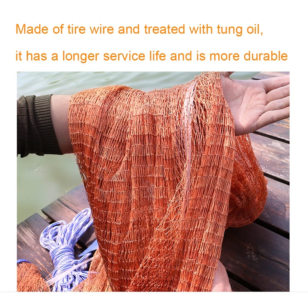 **Saltwater Fishing Cast Net - Heavy Duty Nylon Hand Throwing Net for Freshwater & Saltwater Fishing - Portable & Durable Casting Net for Shrimp, Bait, and Small Fish - Perfect for Beach, Pier, and Boat Fishing**
