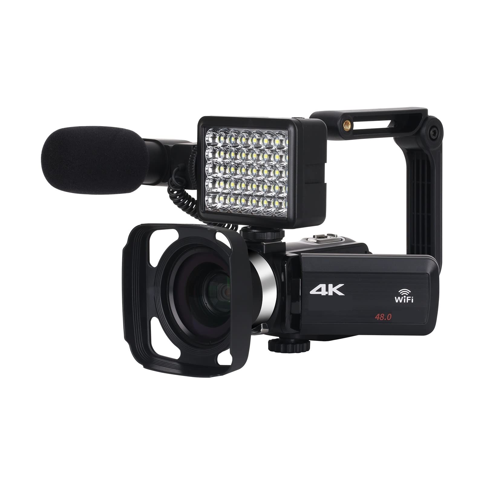 BODORME 4K Professional Digital Video Camera - 18X Zoom Camcorder for Live Streaming, Vlogging & Photography | Ultra HD Webcam with 128GB SD Card Included | Perfect for YouTube, TikTok & Home Videos