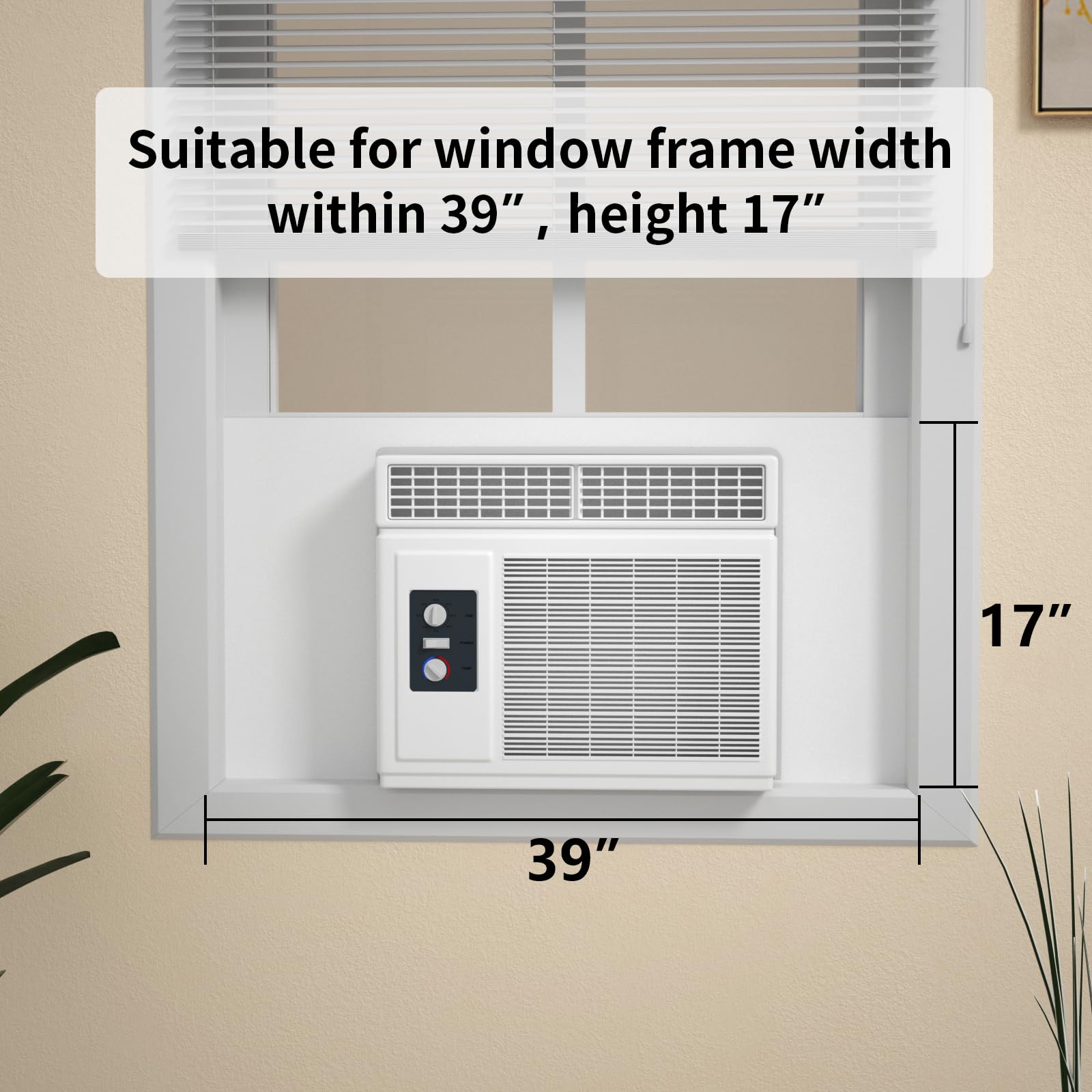 SZZSAF Window Air Conditioner Insulated Panel - Full Surround Insulation Kit for Summer & Winter, Foam Weather Stripping Seal to Block Drafts & Improve Energy Efficiency - Perfect for Home, Office & RV Use