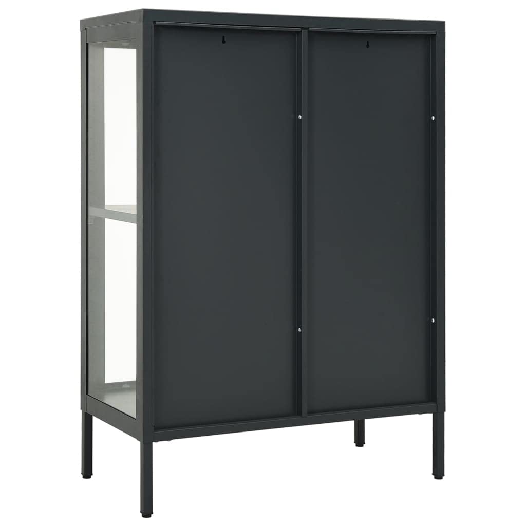 FAMIROSA Modern Steel Sideboard Cabinet with Adjustable Shelf - 29.5