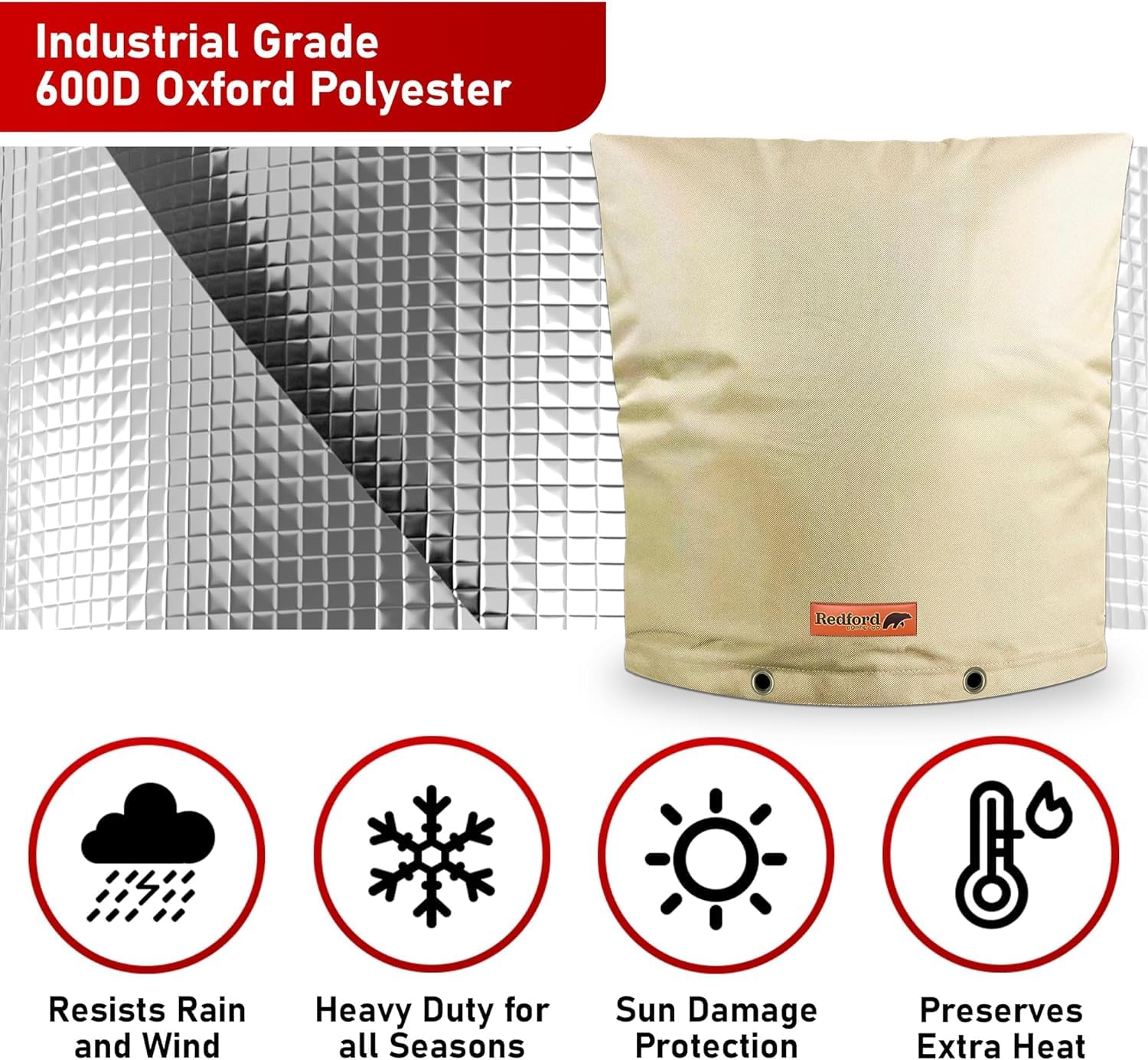Redford Supply Co. Cold Snap (5°F) Backflow Preventer Insulation Cover - 36