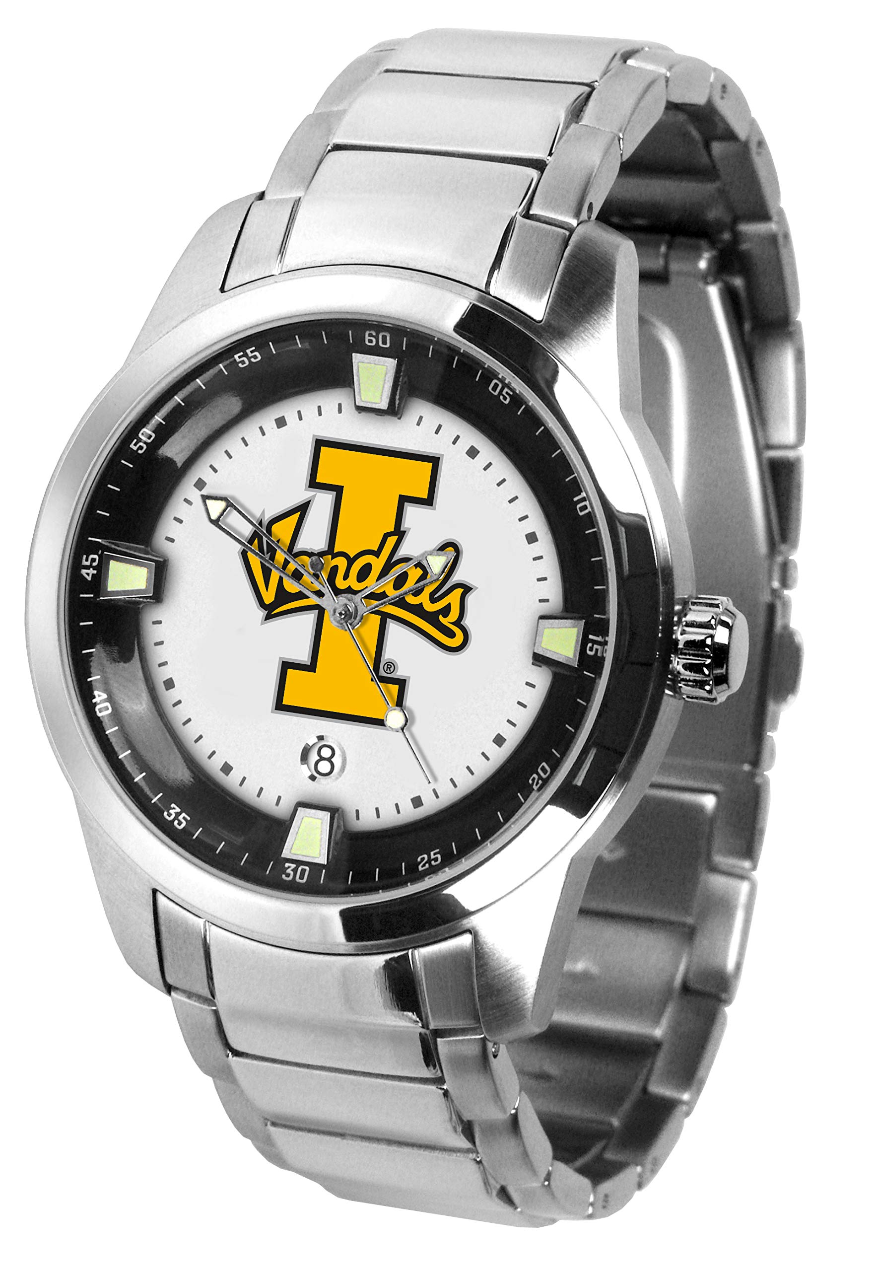 Sun Time Men's Collegiate Titan Stainless Steel Watch - Waterproof Analog Wristwatch for Business, Casual & Outdoor Activities | Durable Military Style Timepiece for College Students & Professionals
