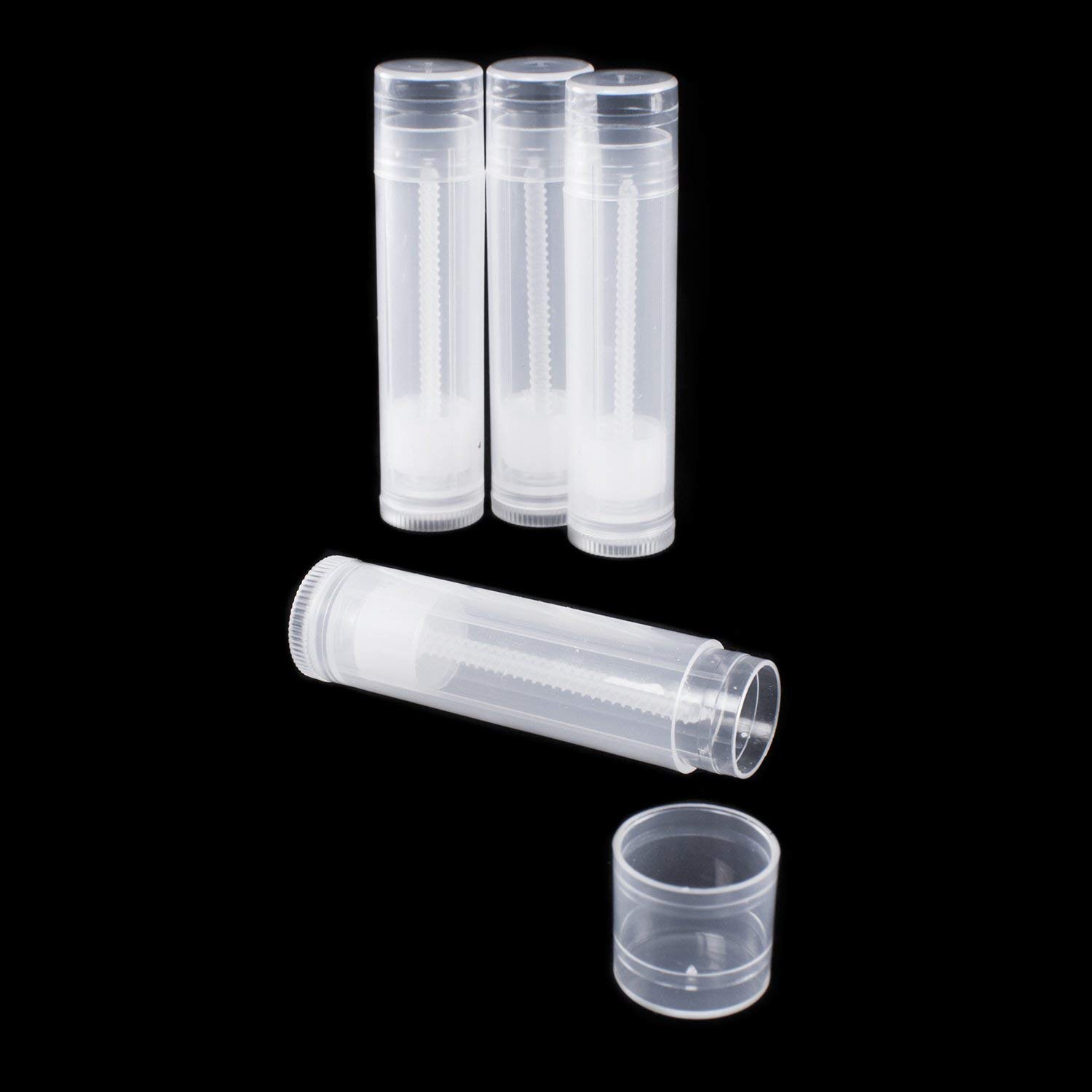 5g Clear Plastic Cosmetic Jars for Chapstick, Lip Balm, Essential Oils & Makeup - 3 Pack | Travel-Friendly Small Containers for DIY Beauty Products, Salves & Creams