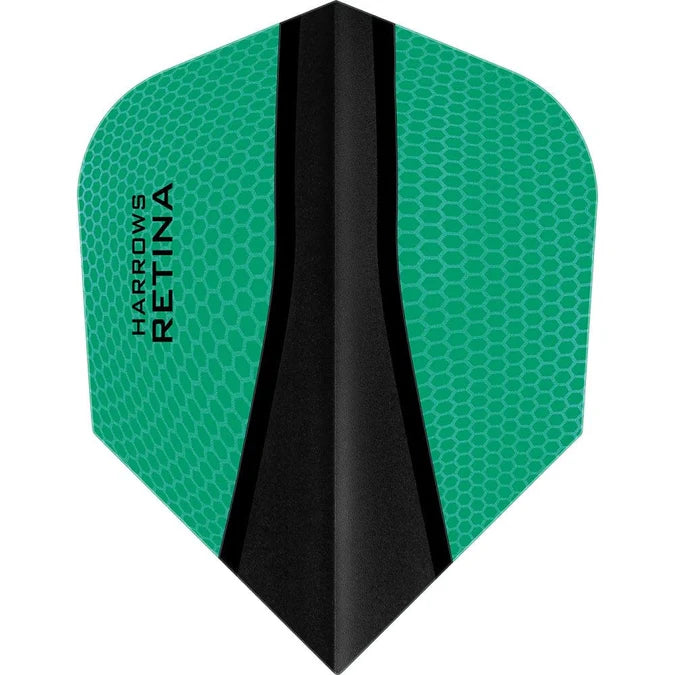 Harrows Retina X Extra Strong 100 Micron Flights - Jade Green Dart Flights for Professional Players | Perfect for Steel Tip Darts & Tournament Play