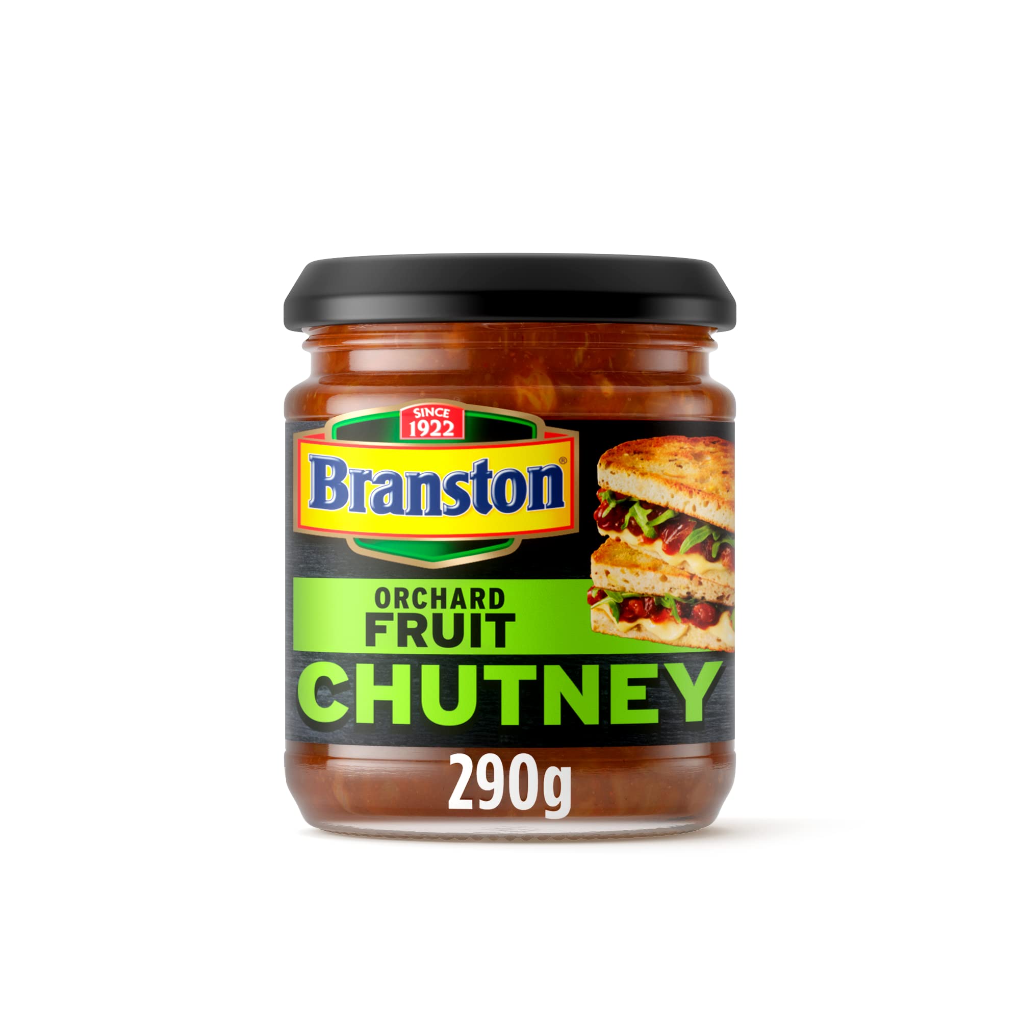 Branston Orchard Fruit Chutney 290g - Sweet & Tangy Condiment for Sandwiches, Cheese Boards & BBQ - Gluten Free Chutney Spread