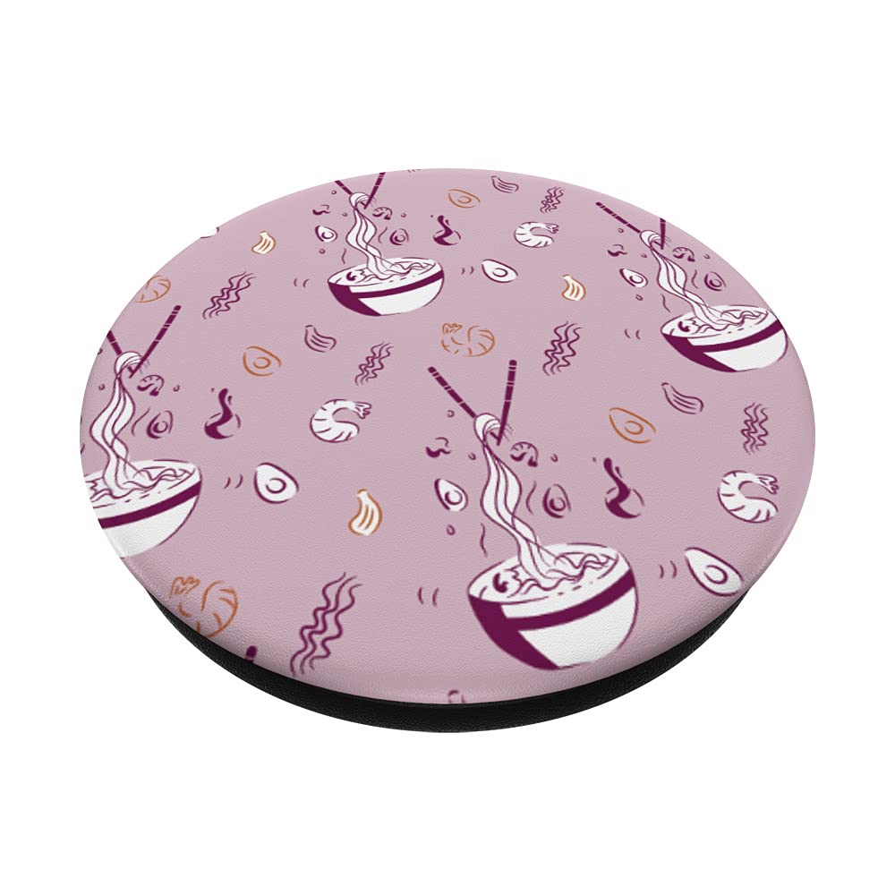 Japanese Ramen Noodles & Anime PopSockets Swappable PopGrip - Perfect for Anime Fans, Ramen Lovers & Phone Accessories Enthusiasts