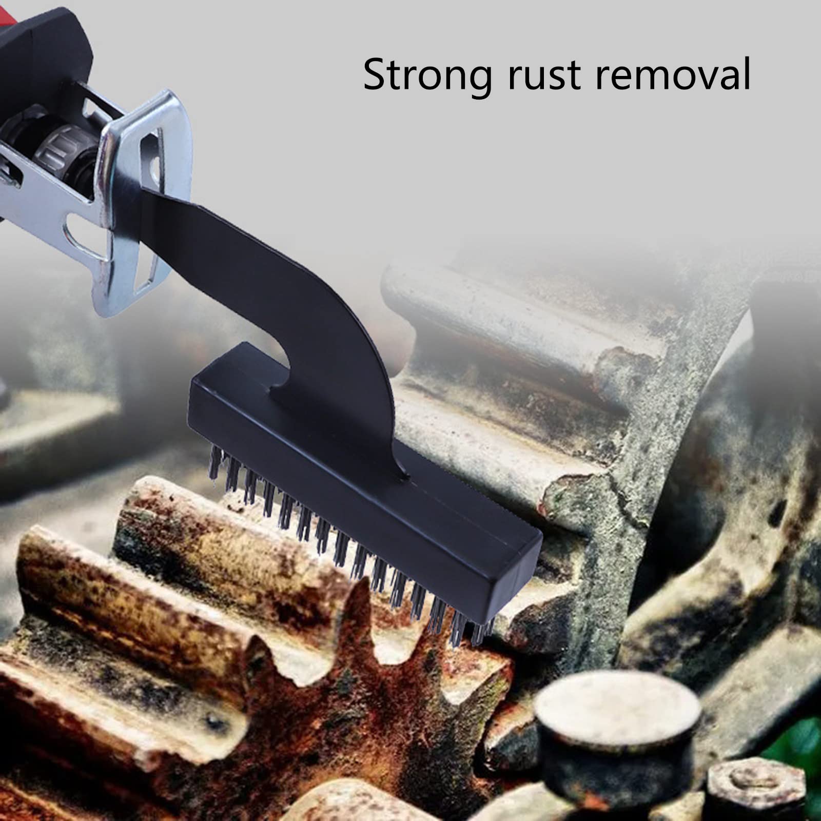 Multi-Function Electric Brush Saw with Reciprocating Head - Universal Wire & Nylon Brush for Rust Removal, Cleaning & Polishing - Perfect for Automotive, Metalworking & Home DIY Projects
