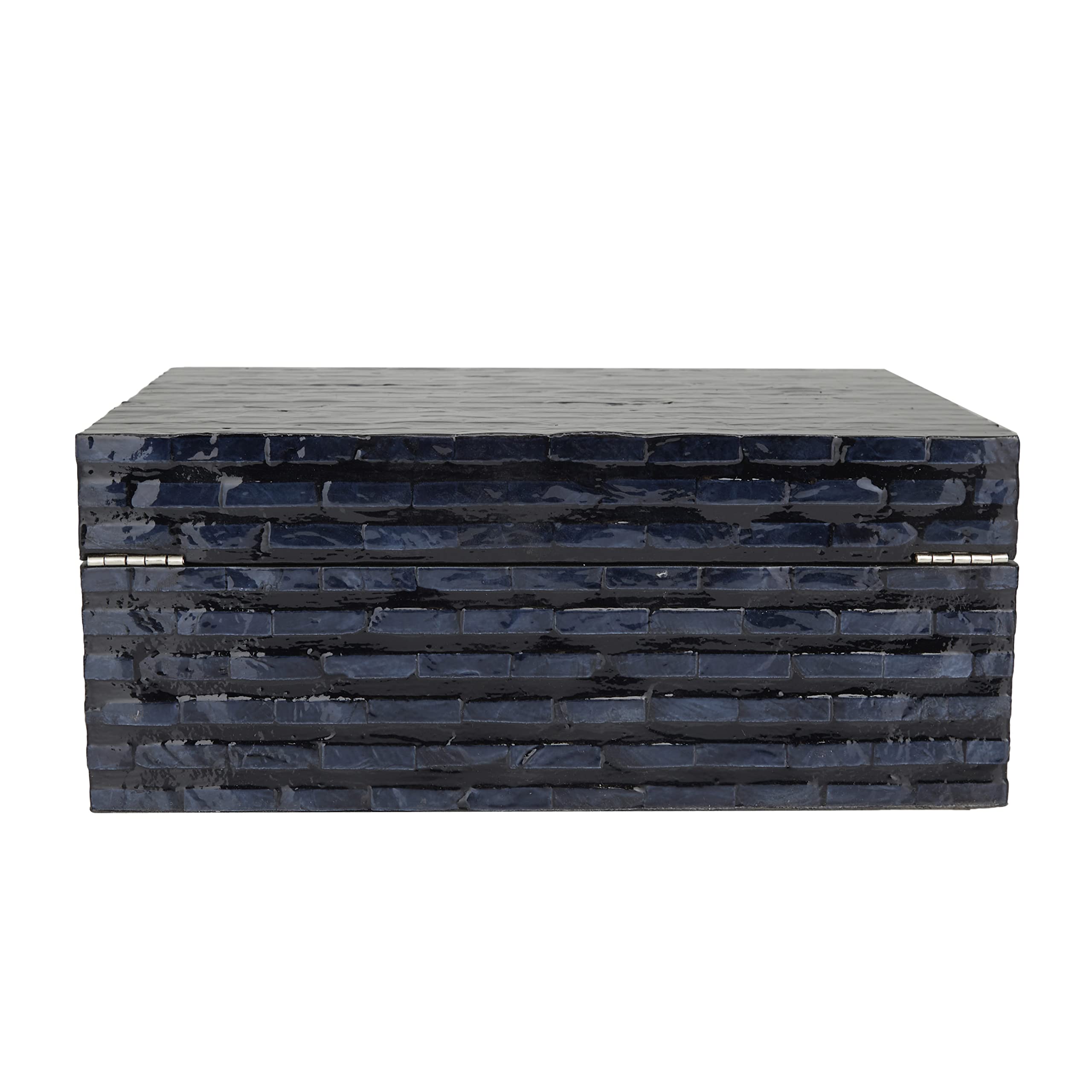 Deco 79 Pearl Shell Handmade Storage Box Set (12