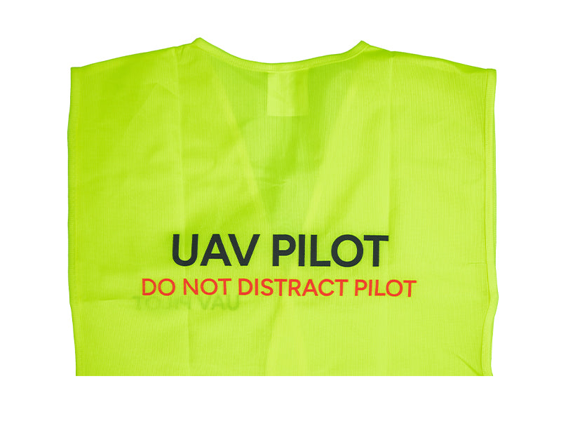 High Visibility UAV Pilot Safety Vest - Reflective Drone Flying Jacket for Day & Night Operations - Perfect for Aerial Photography, Surveying, and Search & Rescue