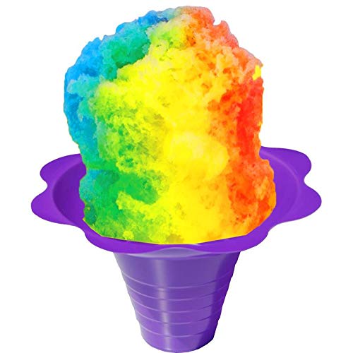Premium 8oz Shaved Ice Cups - Case of 1000 (4 Color Options) for Snow Cones, Italian Ice & Frozen Treats - Perfect for Parties, Carnivals & Food Service Businesses