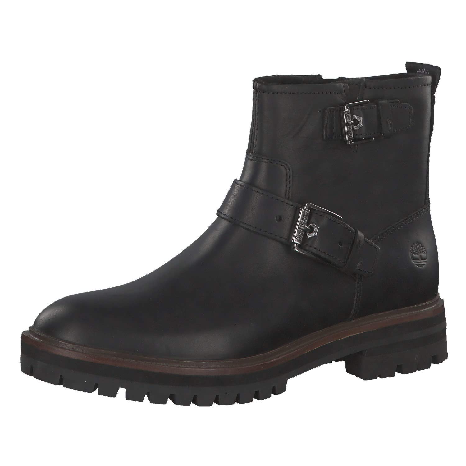 Women's Timberland London Square Biker Twin Strap Flat Closed Toe Boots - Stylish & Comfortable for Casual Wear, Work & Outdoor Adventures
