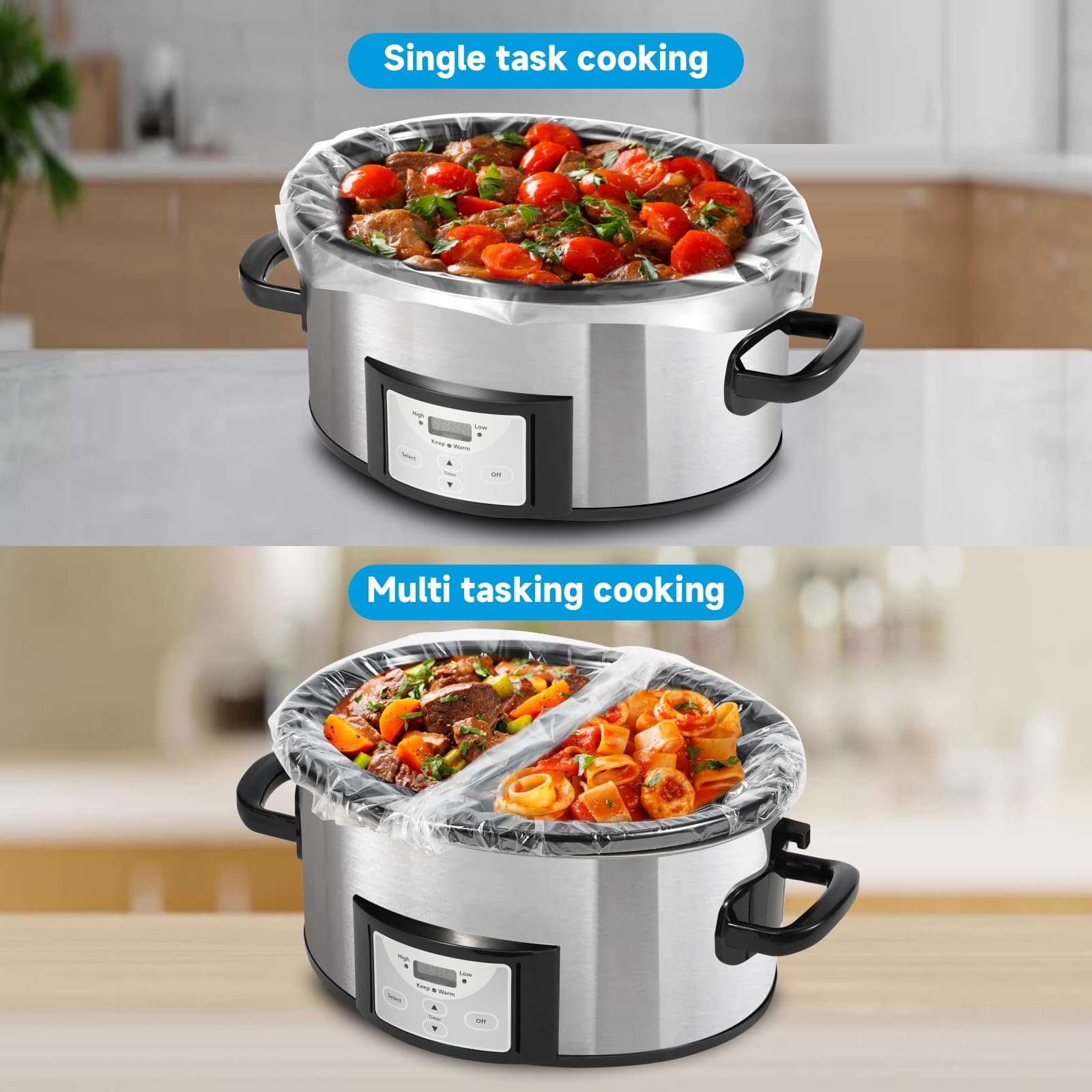 Premium Slow Cooker Liners 3-8 Quart (20 Pack) - Large 13