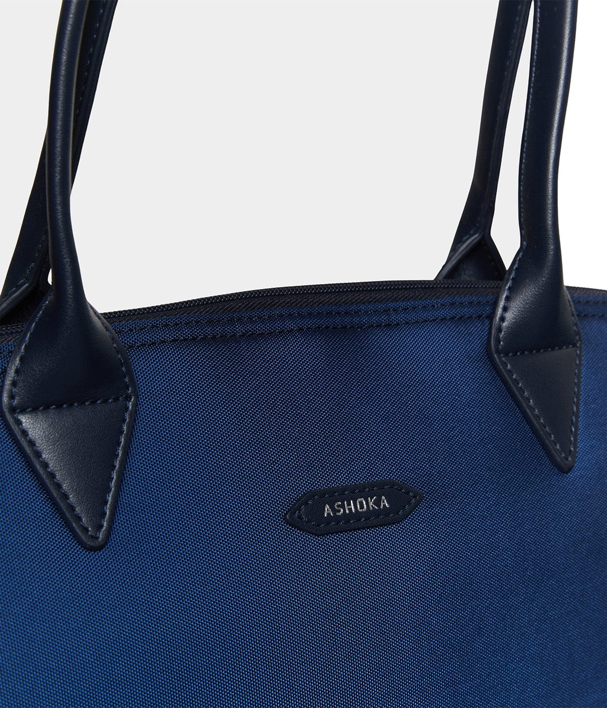 Eco-Friendly Navy Blue Jolly Apple & Recycled Nylon Tote Bag - Perfect for Grocery Shopping, Beach Trips & Everyday Use