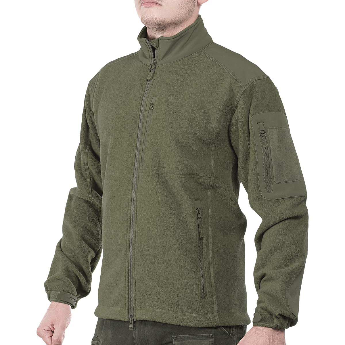 Men's Perseus Fleece Jacket 2.0 - Lightweight Warm Winter Coat, Water-Resistant Outdoor Jacket for Hiking, Camping & Casual Wear - Black