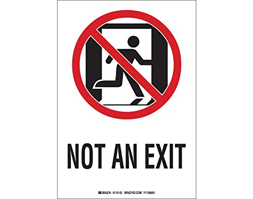 Brady 115143 Fire Exit Sign - 10