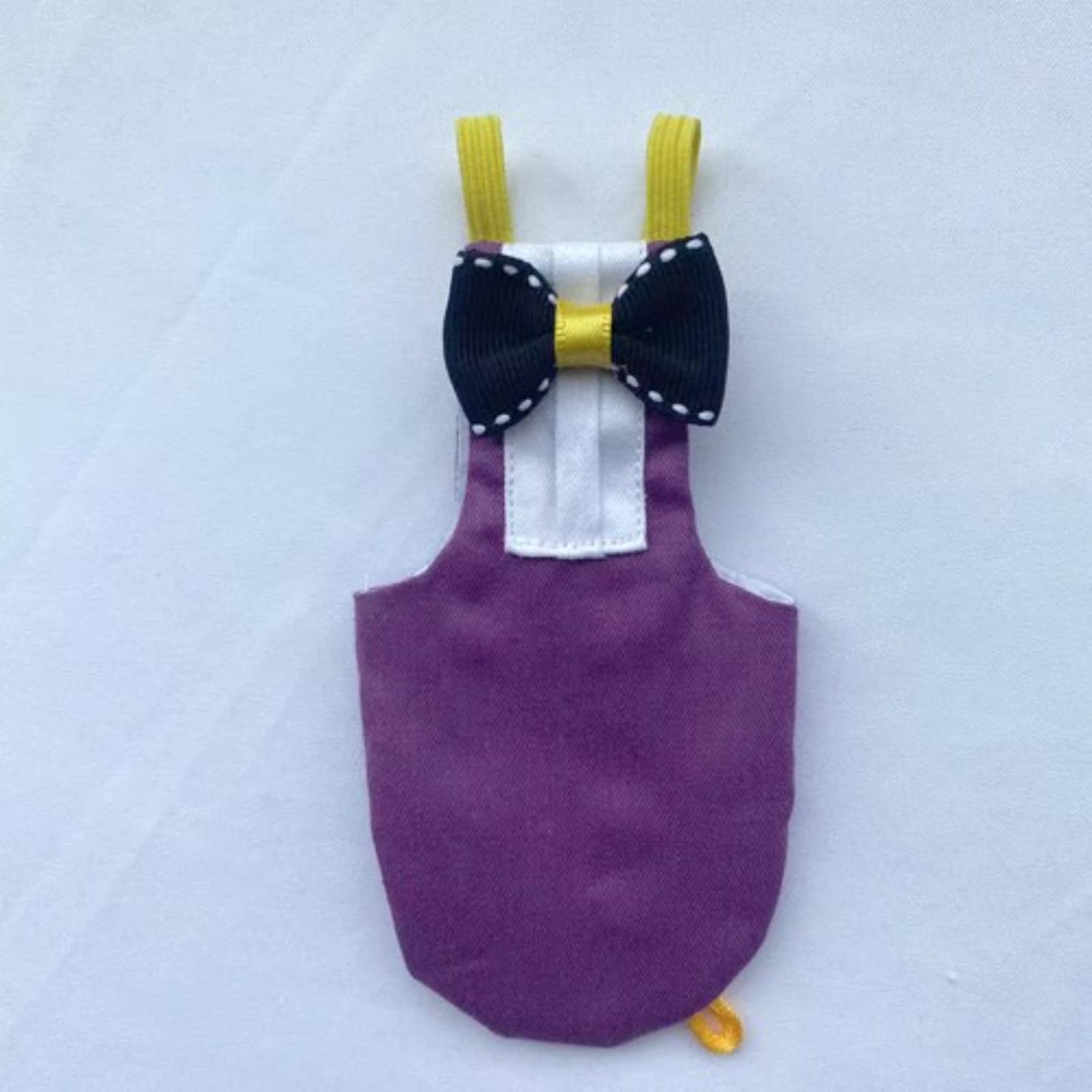 Parrot Diaper Harness & Flight Suit for Small Birds - Adjustable Leash for Cockatiels, Conures, Lovebirds - Soft Washable Bird Training Clothes with Liner (Size S, Purple) - Perfect for Indoor Play, Travel & Potty Training