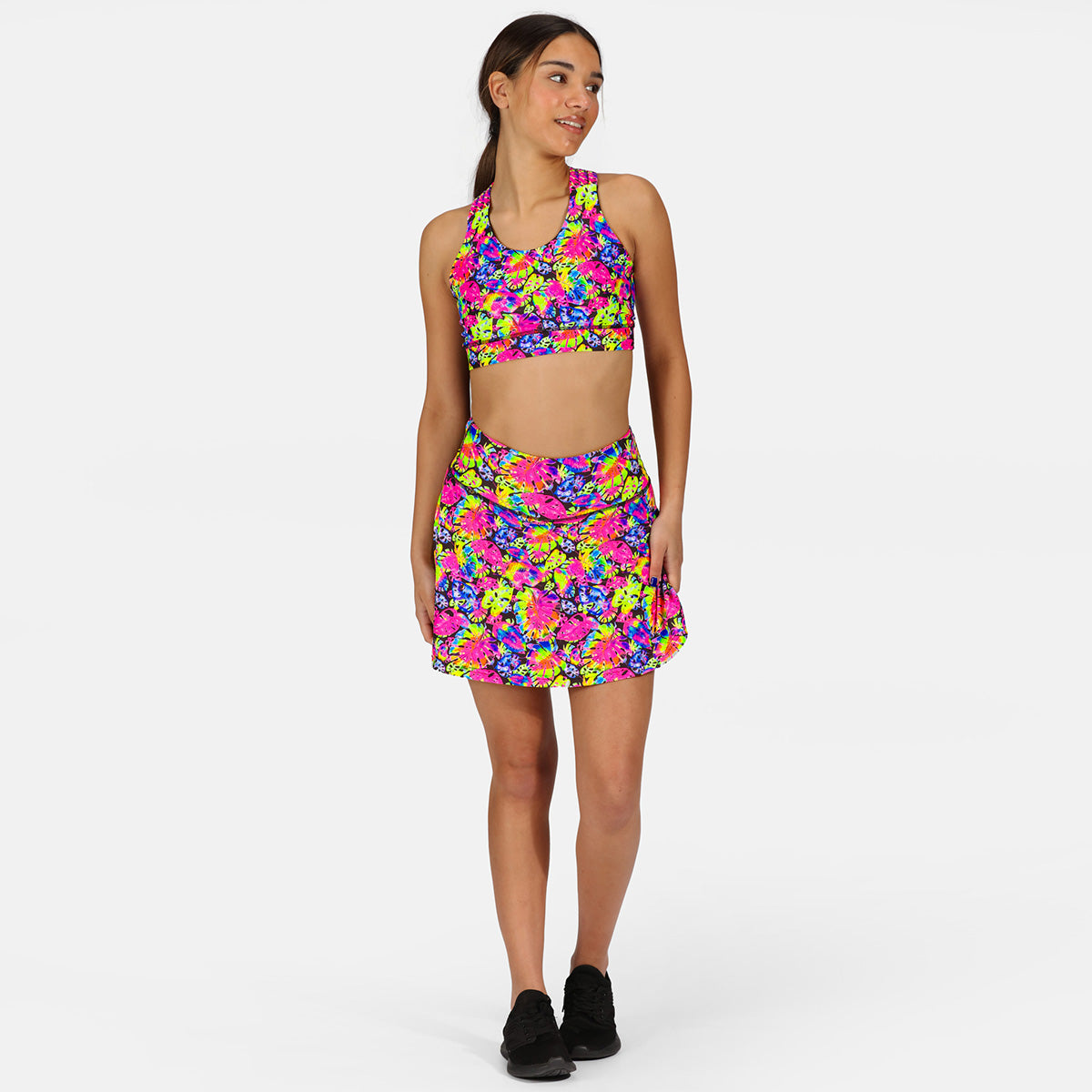Stylish Summer Palm Print Skort for Women - Casual Beachwear & Vacation Outfit - Perfect for Beach Trips, Pool Parties, and Summer Getaways