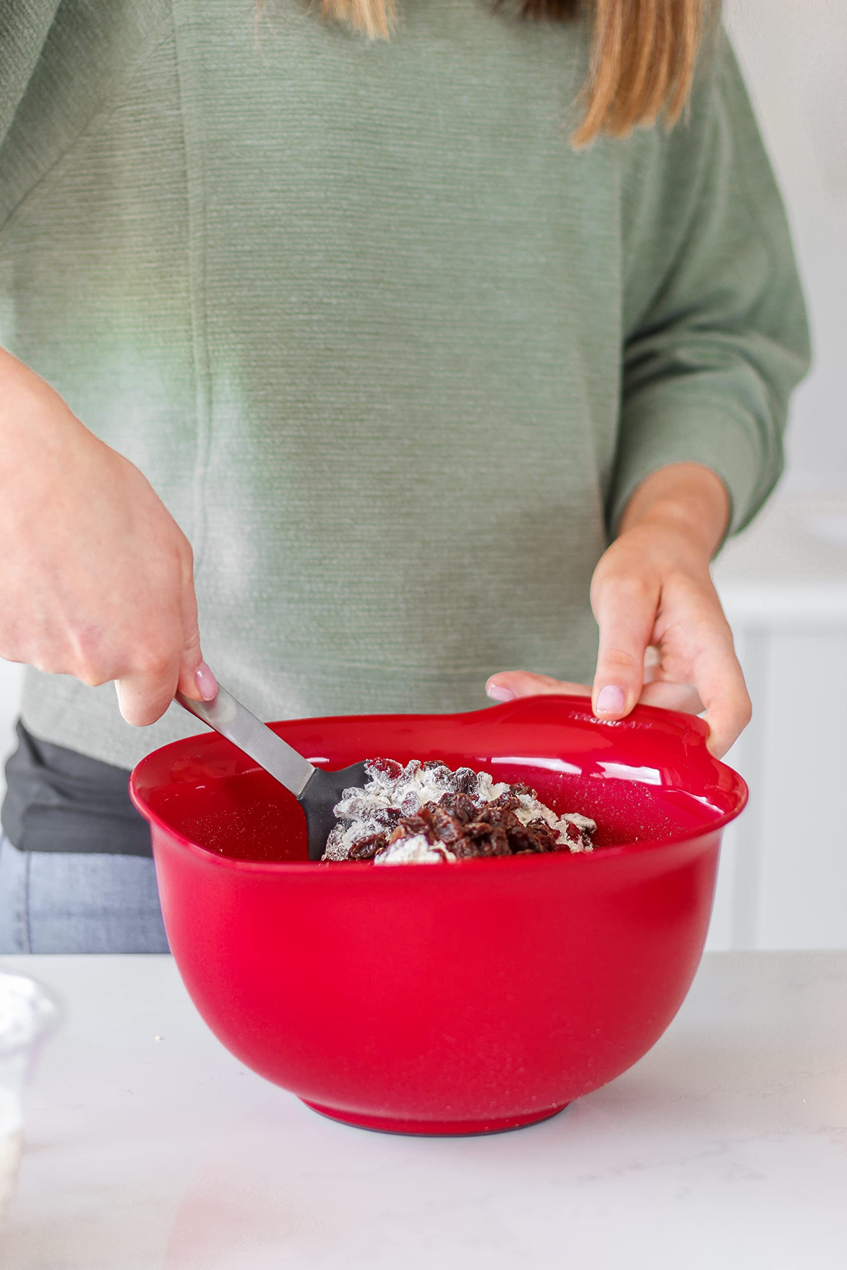 KitchenAid Premium Stainless Steel Scraper Spatula with Heat-Resistant Silicone Head - Perfect for Baking, Mixing & Cooking - Ideal for Cookies, Cakes & Kitchen Prep