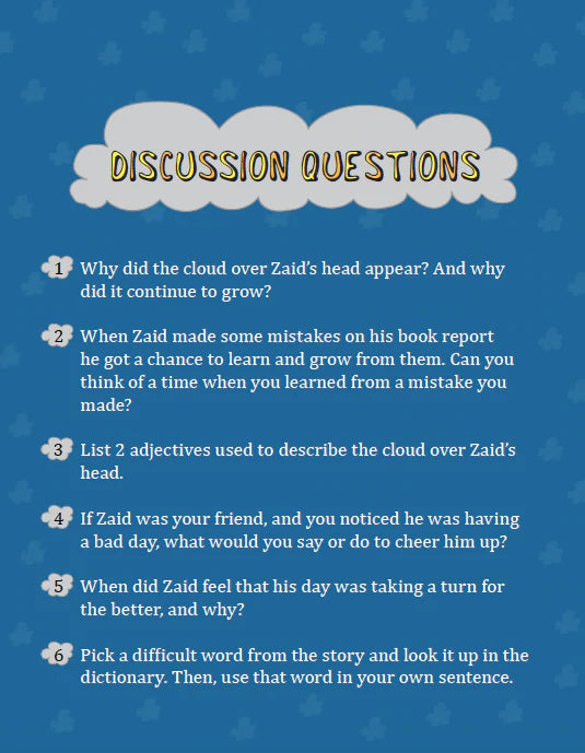 Zaid and the Gigantic Cloud - Children's Adventure Book About Weather & Friendship | Perfect for Bedtime Stories & Classroom Reading