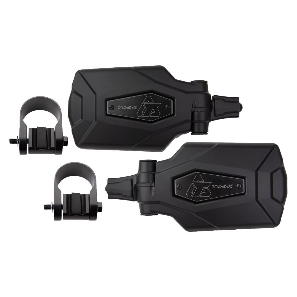 TUSK Pivot Folding Mirror Kit with Low Profile UTV Roll Cage Clamp - Compatible with Polaris Ranger 500 Crew (2011-2013 Models) | Durable Off-Road Side Mirrors for Enhanced Visibility & Safety on Trails, Hunting & Farm Work