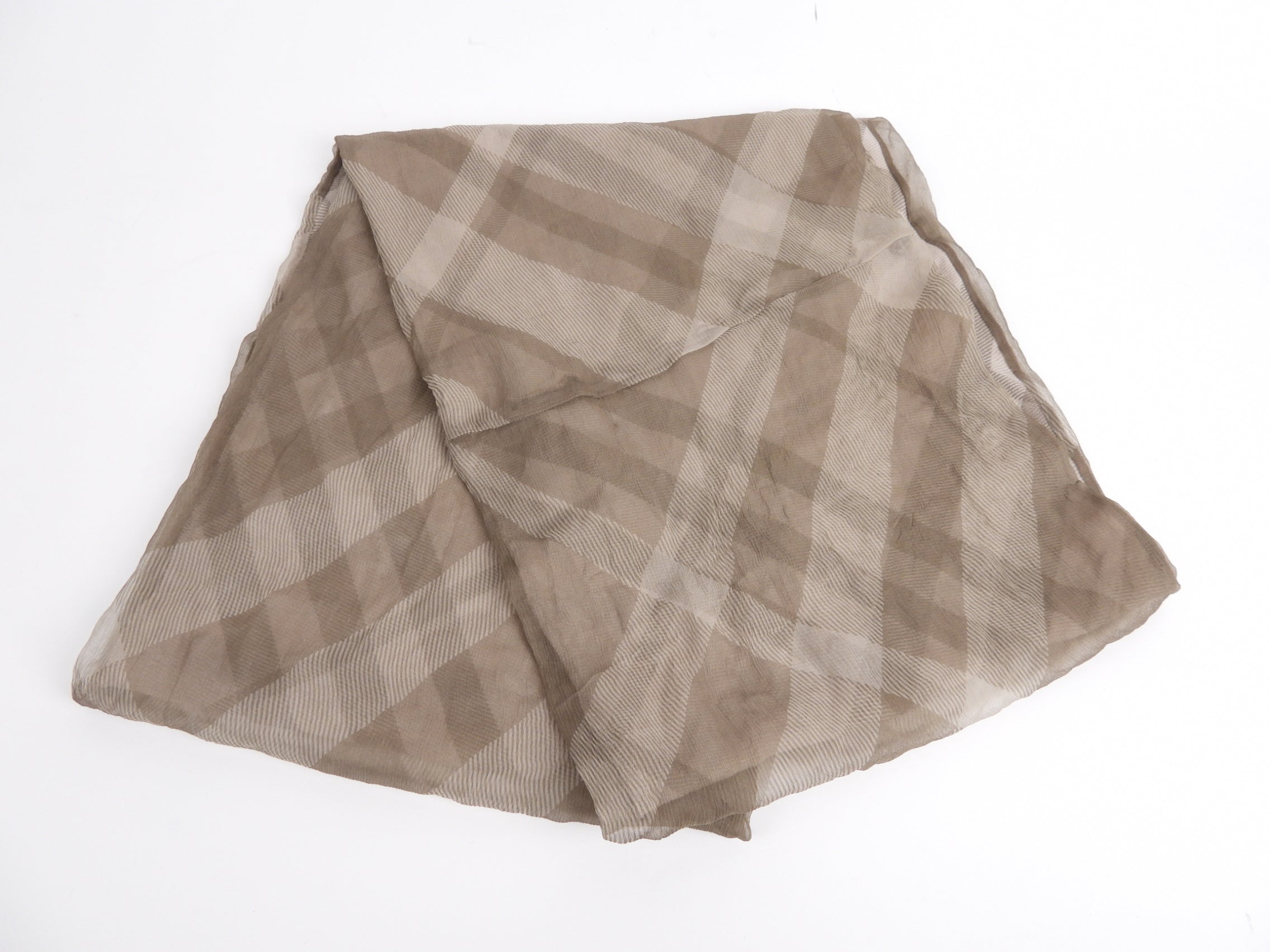 Burberry Plaid Wool and Silk Circle Scarf - Classic Check Pattern, Warm & Luxurious Winter Accessory for Women | Perfect for Office, Travel & Outdoor Activities