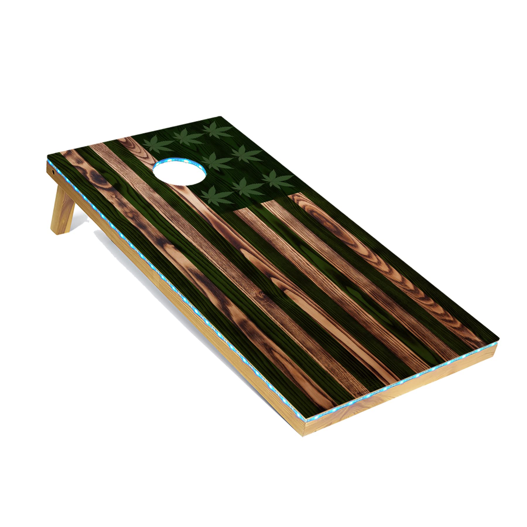 Premium Cornhole Game Set with 8 Bean Bags & Carry Case - Regulation 4'x2' Corn Hole Boards for Adults - Tournament & Lightweight Options - LED Light Upgrade Available - Perfect for Backyard Parties, Tailgating & Outdoor Events