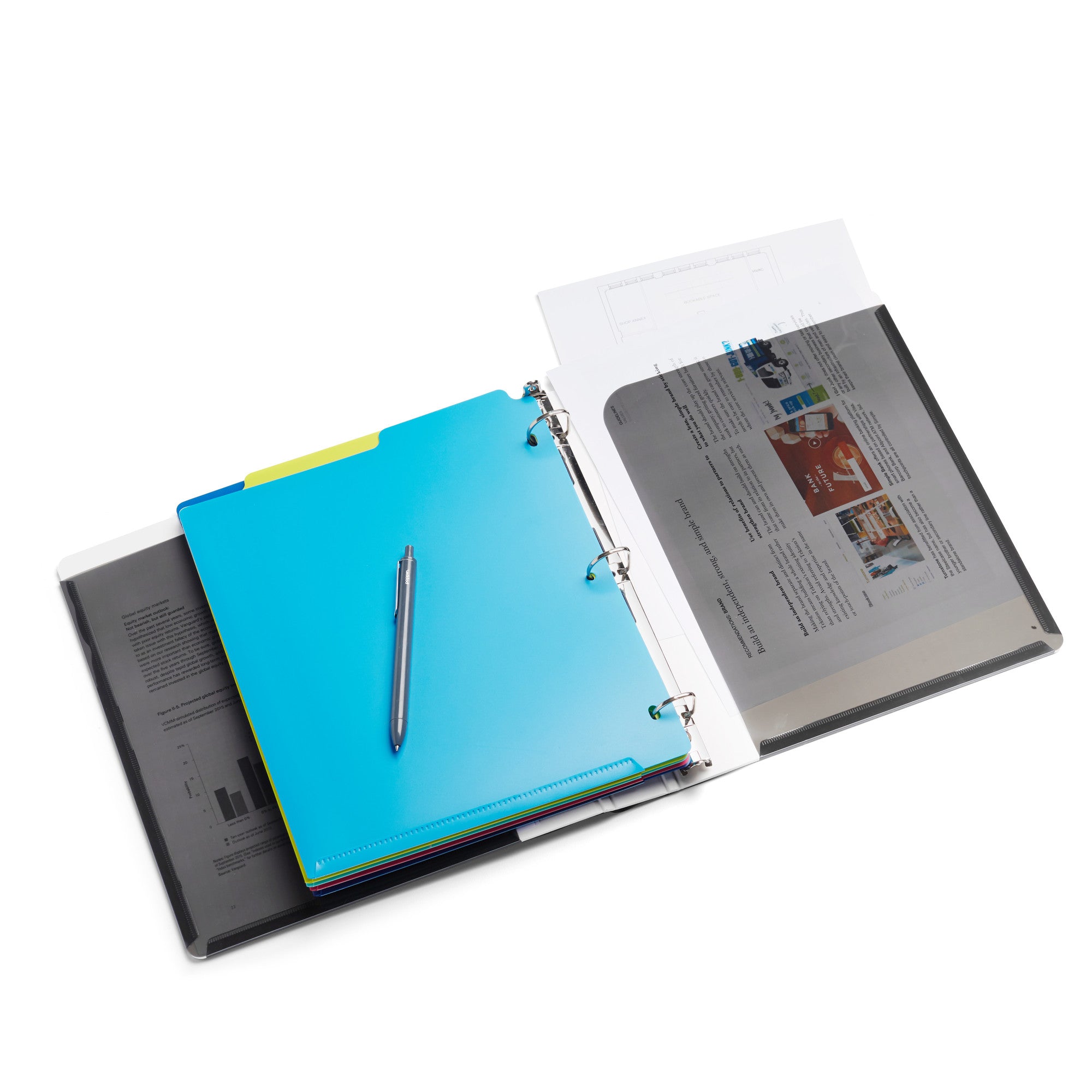 1 Pocket Binder - Premium 3-Ring Binder for School, Office & Home Organization - Durable & Lightweight for Documents, Notes & Papers | Perfect for Students, Teachers & Professionals