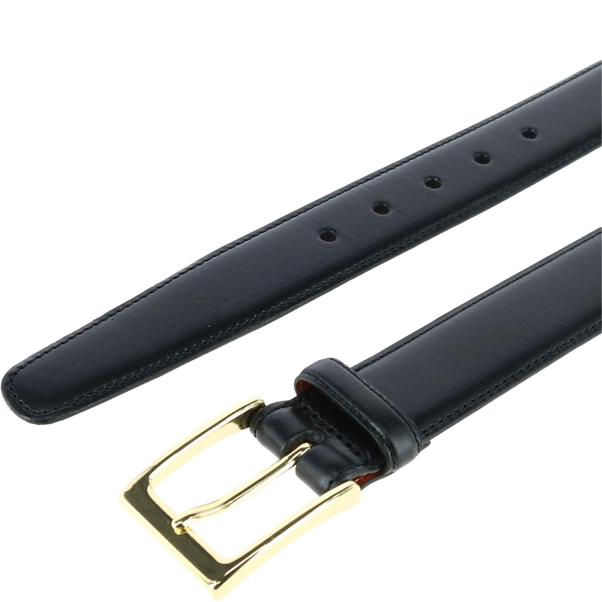 Trafalgar Cortina Genuine Leather Belt for Men - 1 3/16 Inch (30mm) Wide - Classic Dress Belt for Business, Office & Formal Occasions