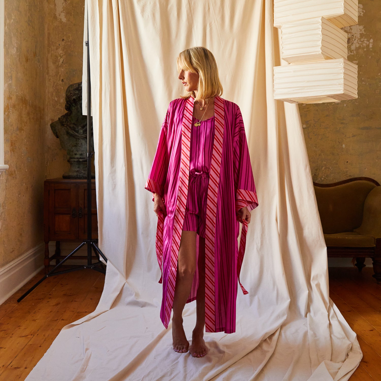 Taylor Women's Soft Plush Robe - Cozy Bathrobe for Spa, Lounge & Relaxation at Home - Long Sleeve Kimono Style Robe with Pockets