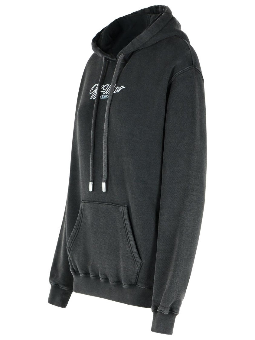 Arrow Black Cotton Sweatshirt for Men - Soft Casual Pullover Hoodie for Everyday Wear, Gym & Outdoor Activities