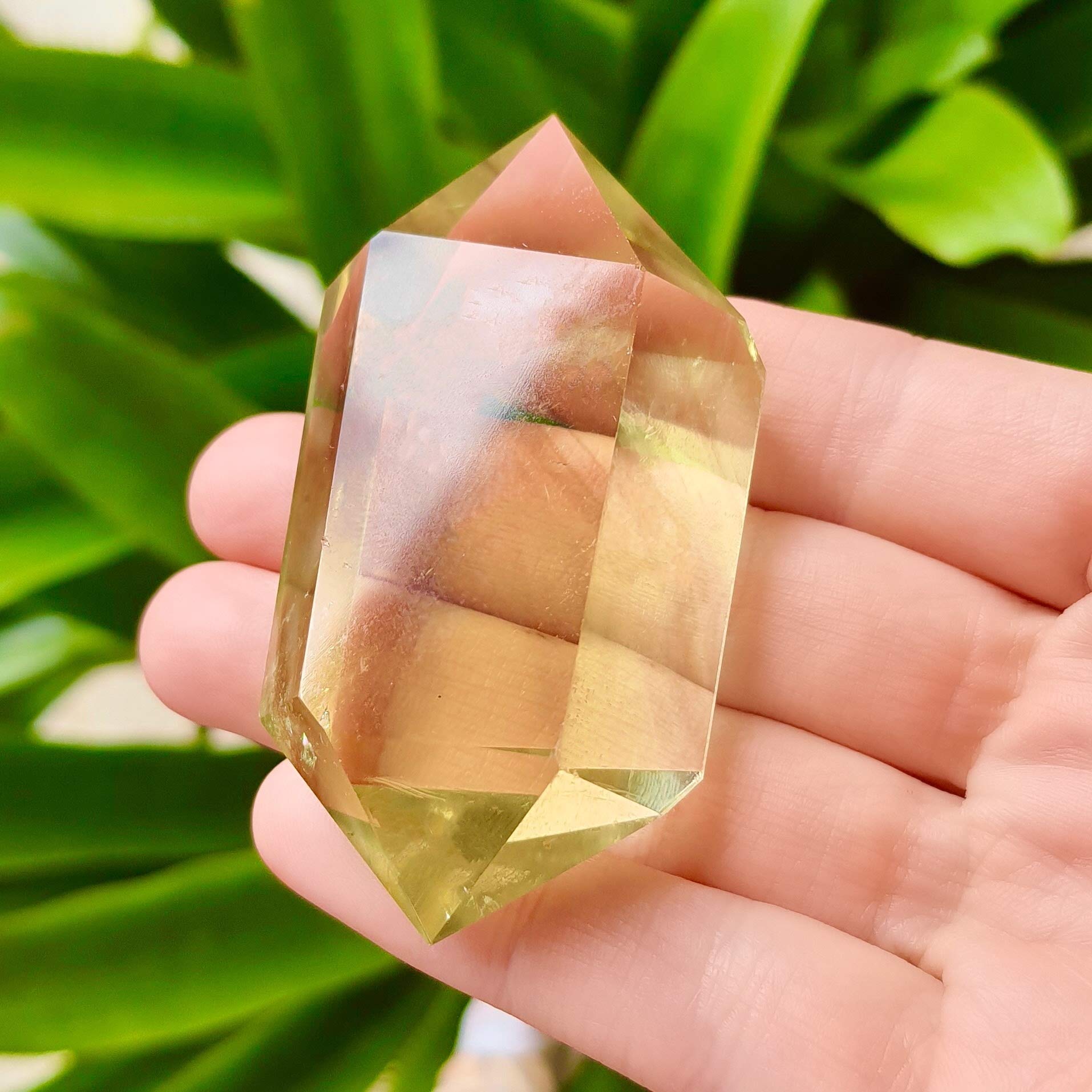 Natural Pure Citrine Gemstone - Large Double Terminated Healing Crystal for Chakra Balancing, Wealth Manifestation & Meditation | Perfect for Reiki, Metaphysical Practices & Spiritual Wellness
