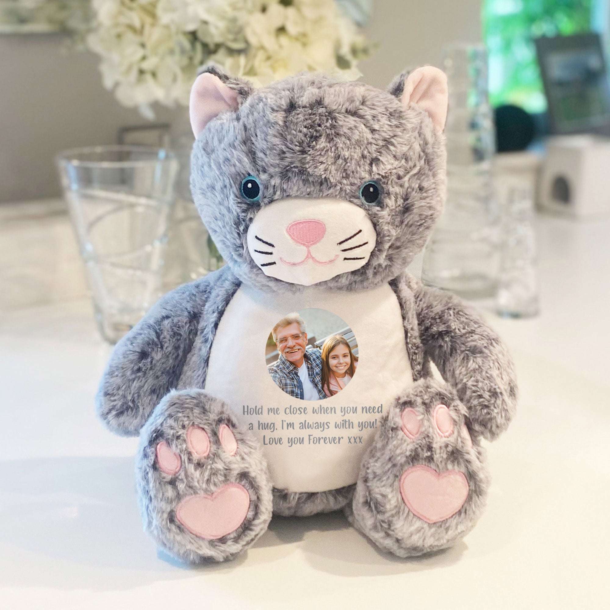 Personalized Photo Record with Voice - Custom Keepsake Memory Gift for Cat Lovers | Perfect for Pet Memorials, Birthdays & Anniversaries