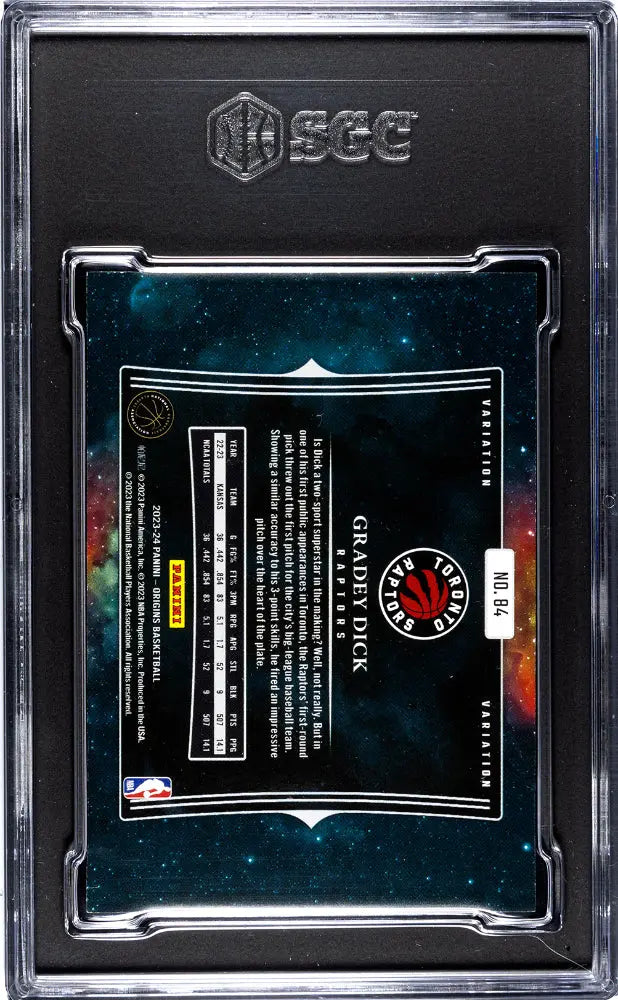 2023 Panini Origins Basketball Gradey Dick RC Rookie Card SGC 9 Mint - Collectible Sports Memorabilia for NBA Fans & Card Collectors - Perfect for Display, Trading, and Investment