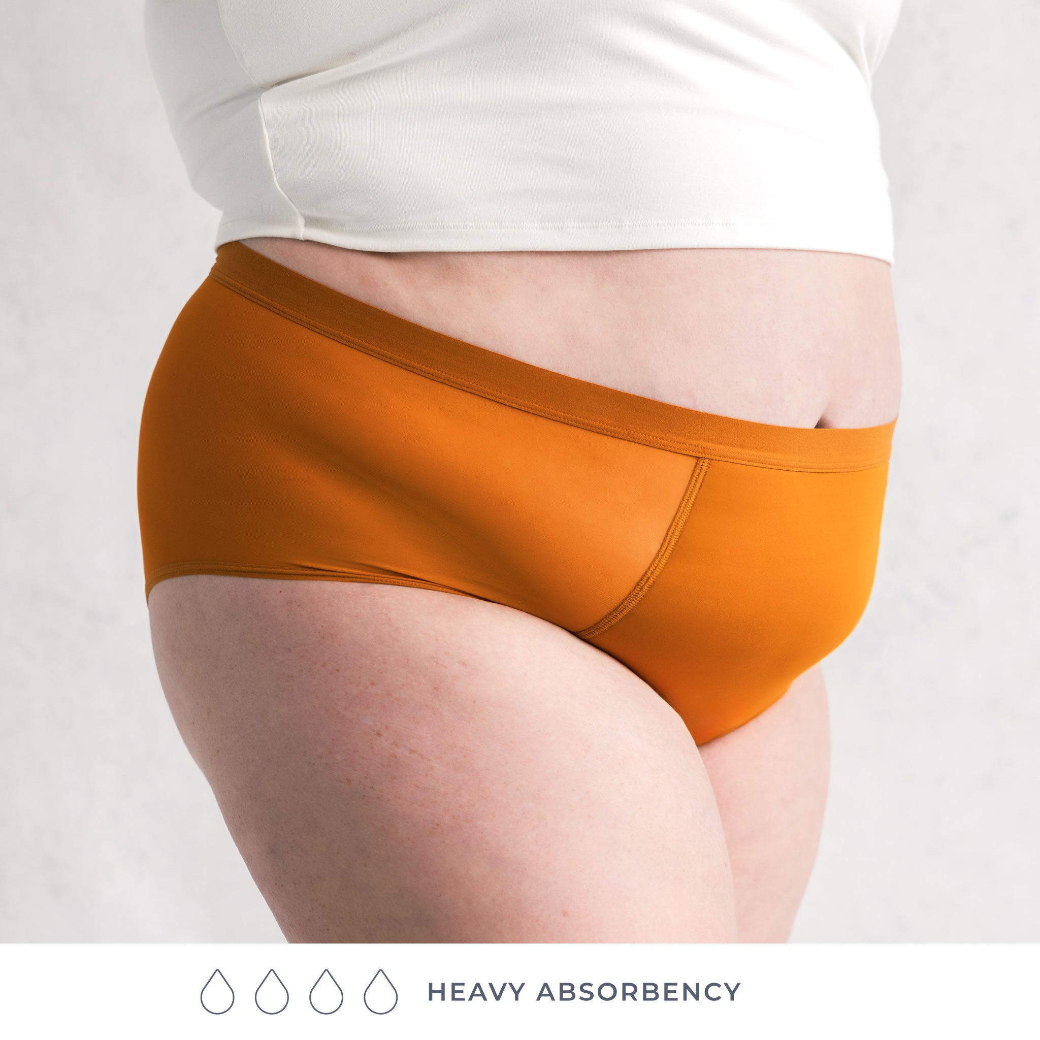 Saalt Wear Leakproof French Cut High Waist Full Gusset Heavy Flow Period Underwear - Comfortable & Absorbent for Overnight Protection, Active Lifestyles & Postpartum Recovery